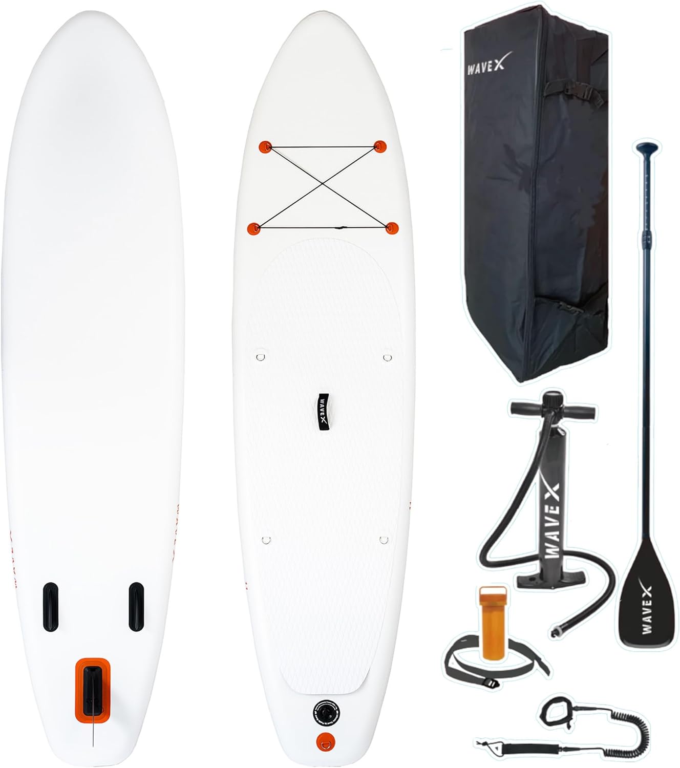 Wavex Inflatable Stand Up Paddle Board | Premium Paddleboard Accessories | Multiple Sizes: 10'6, 11', 11.6'