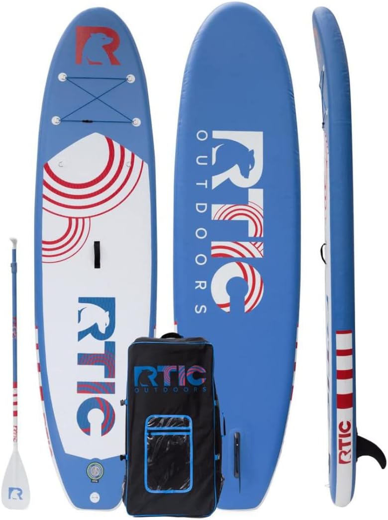 RTIC Inflatable Paddle Board 11' Stand Up Floatable Paddle Board for Adults, Men and Women, with Accessories - Air Pump, Carry Bag, Ultra-Light, 300lbs Capacity