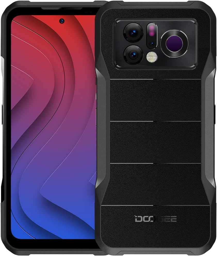 DOOGEE V20 PRO Rugged Smartphone 5G 2023, 1440 * 1080 Thermal Camera Unlocked Rugged Phone, 2K AMOLED Display Android Phone, 20GB+256GB Android 12 Cell Phone, 24MP Night Vision, NFC, OTG