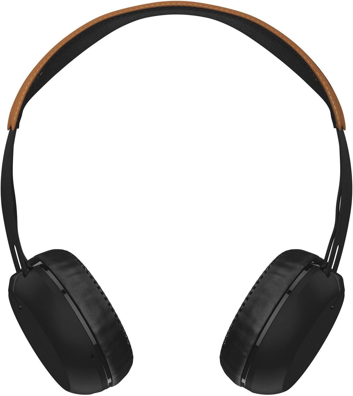 Skullcandy Grind Bluetooth Wireless On-Ear Headphones with Built-In Mic and Remote, 12-Hour Rechargeable Battery, Supreme Sound Audio, Plush Ear Pillows for Comfort, Black/Tan