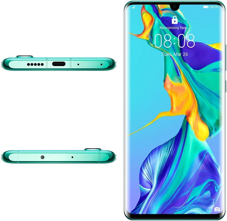 Huawei P30 Pro 128GB+8GB RAM (VOG-L29) 40MP LTE Factory Unlocked GSM Smartphone (International Version, No Warranty in the US) (Aurora)