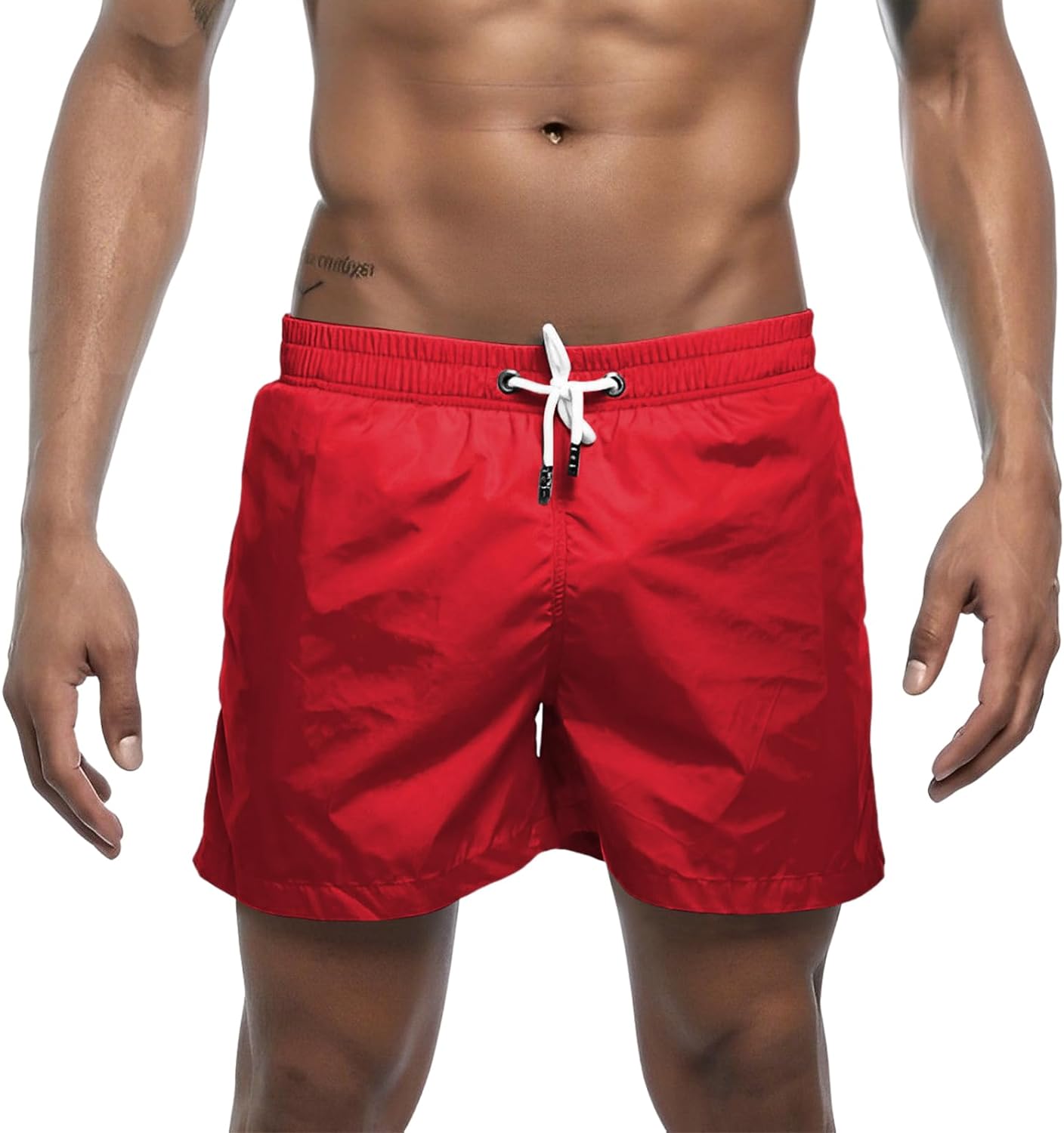 Men's Swim Trunks 5" Quick Dry Beach Shorts with Mesh Lining Lightweight Swimwear Bathing Suit