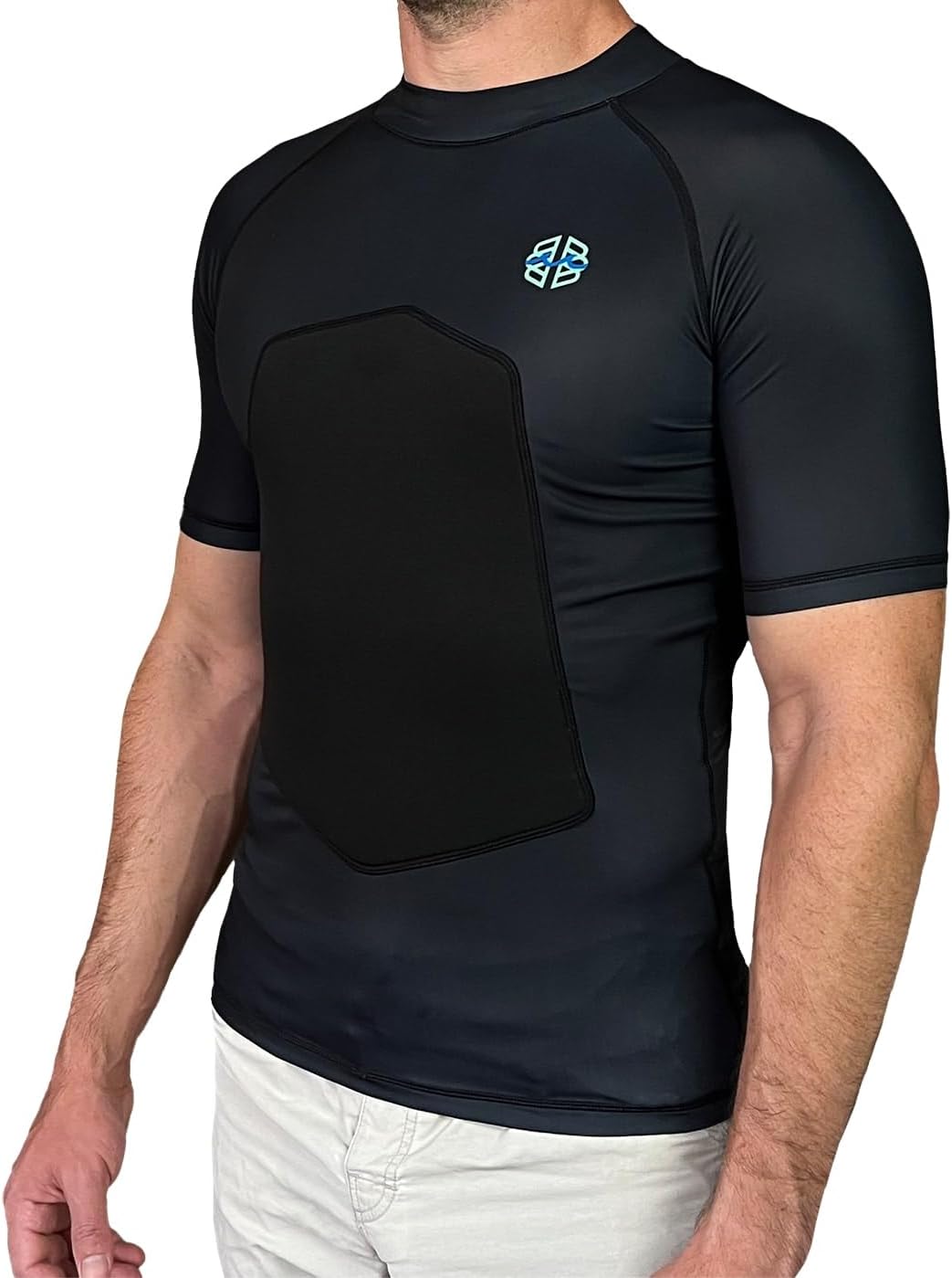 SPF 50+ 5mm Padded Rash Guard for Surfing, Boogie, Scuba