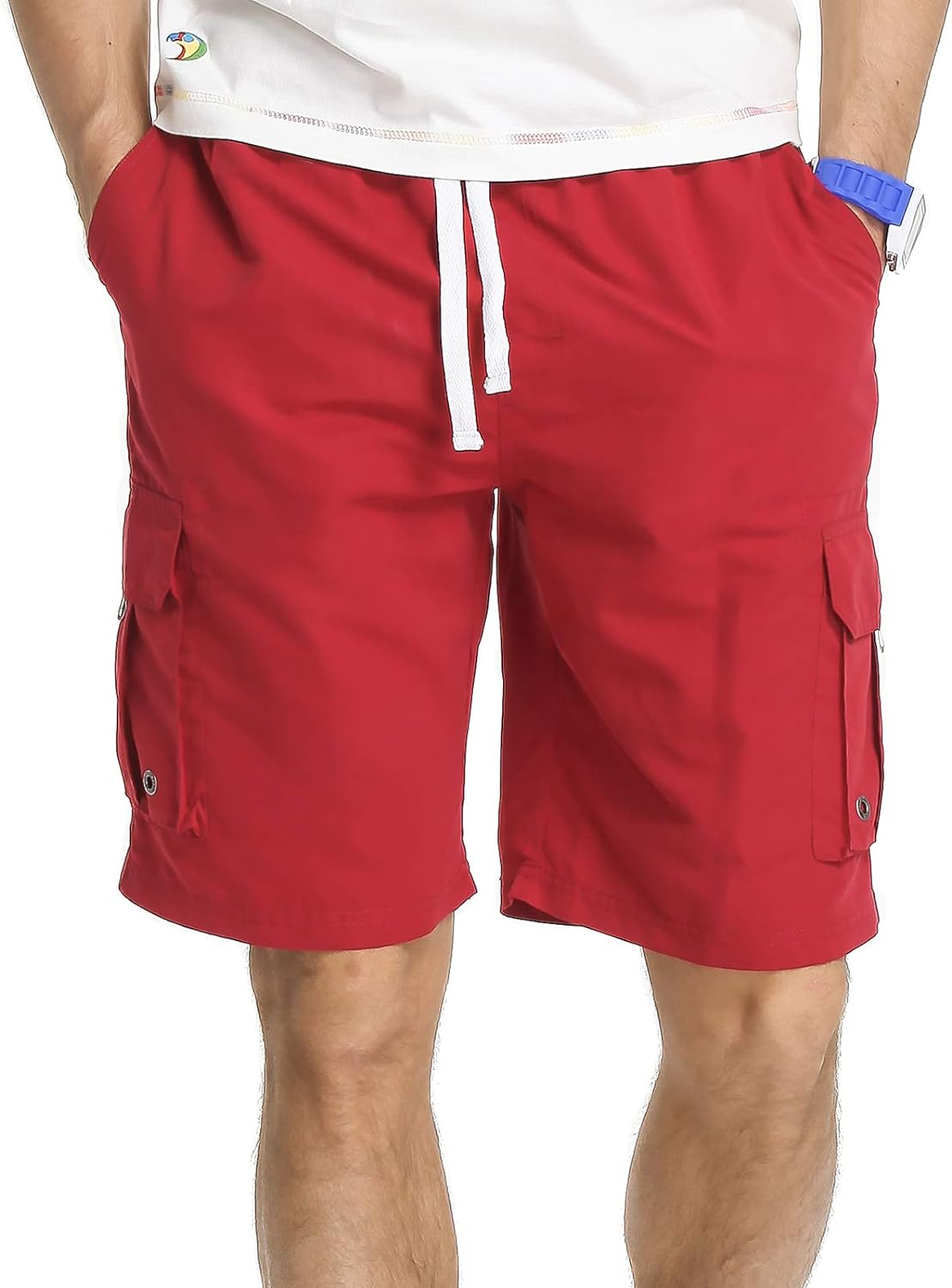 Actleis Mens Swim Trunks Long Board Shorts Quick Dry Beach Swimming Shorts with Soft Mesh Lining and Cargo Pocket