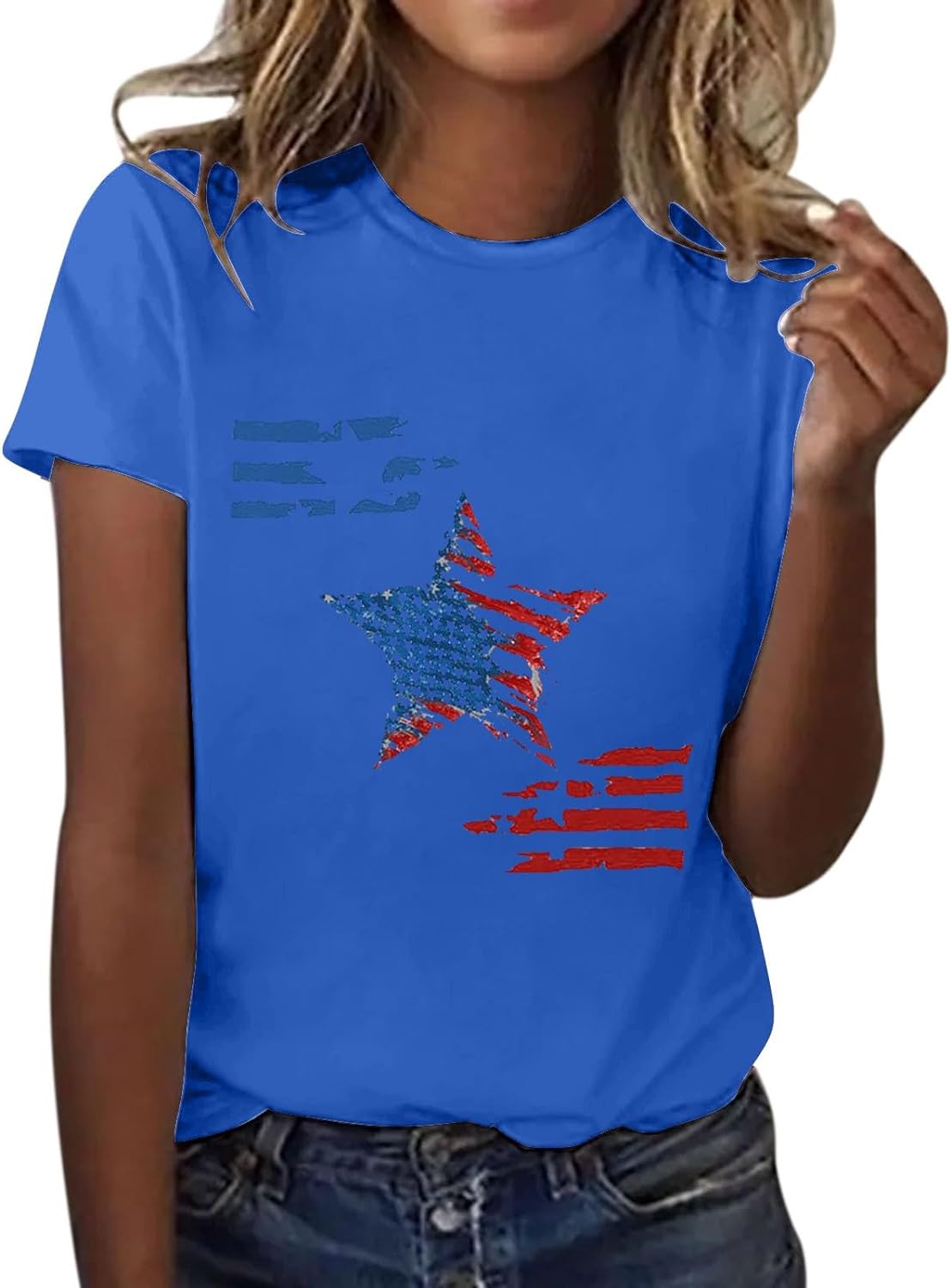 July 4 Gnome Shirts America Eagle Graphic Tees for Women Womens Plus Size Summer Tops Shirts Casual Unisex Shirt Pullovers