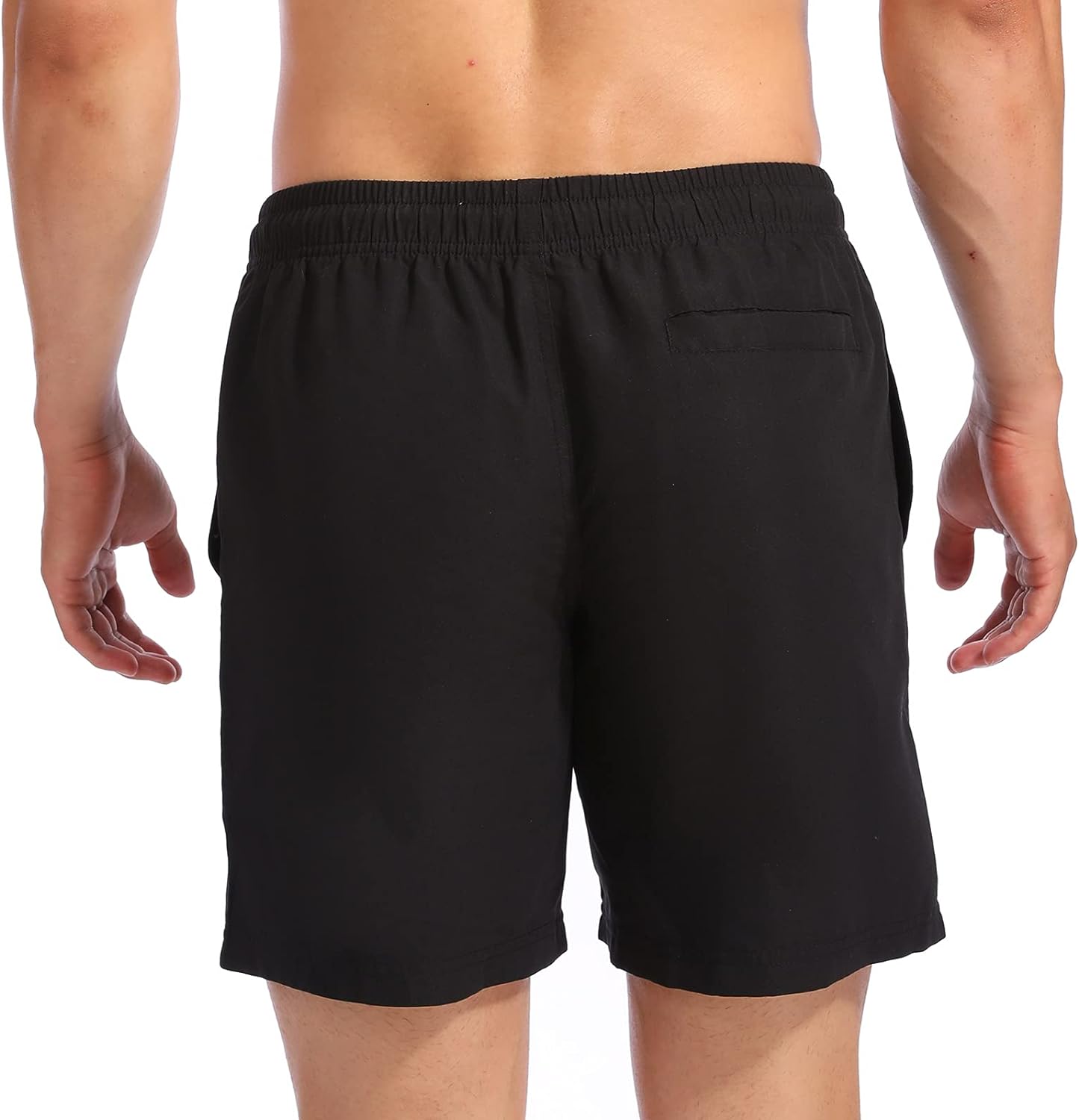 Biwisy Mens Swim Trunks Quick Dry Swim Shorts with Mesh Lining Funny Beach Shorts