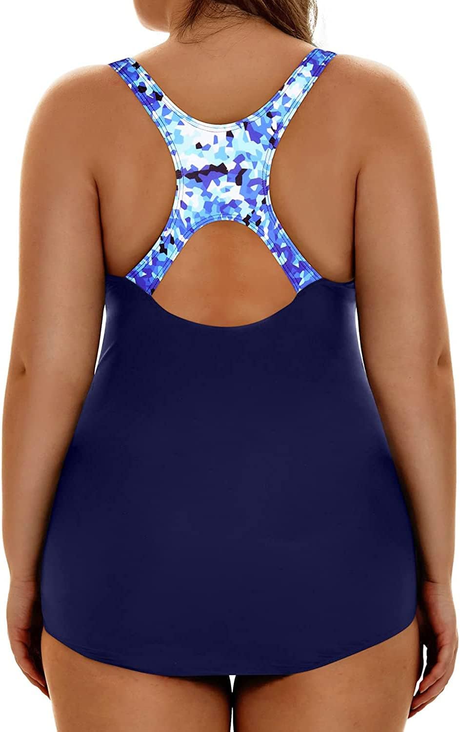 Aqua Eve Plus Size Swimsuits Athletic One Piece Bathing Suit for Women Tummy Control Slimming Swimwear