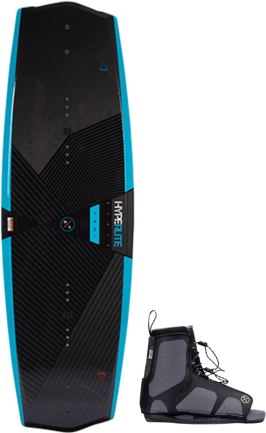 Hyperlite State 2.0 Mens Wakeboard 130 W/Remix Bindings Black/Blue (7-10.5)