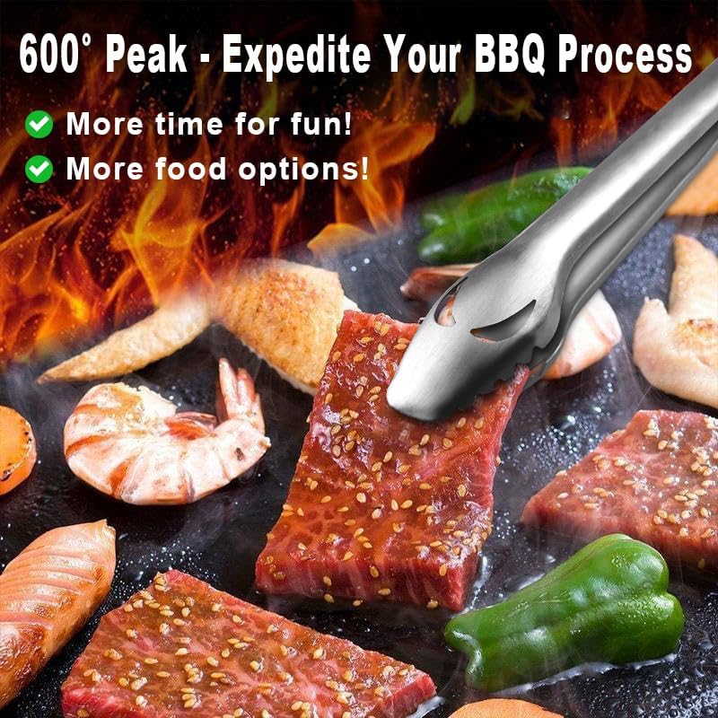 GRILLART BBQ Grill Mats for Outdoor Grill - Nonstick 600 Degree Heavy Duty Grilling Mat (Set of 2) - Reusable BBQ Grill Accessories Sheets -Works on Electric Grill Gas Charcoal BBQ - Gifts for Men Dad