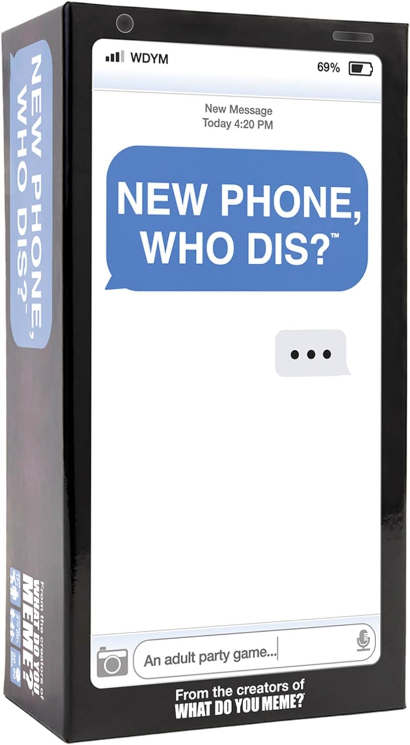 WHAT DO YOU MEME? New Phone, Who Dis? - The 100% Offline Text Messaging Party Game - Adult Card Games for Game