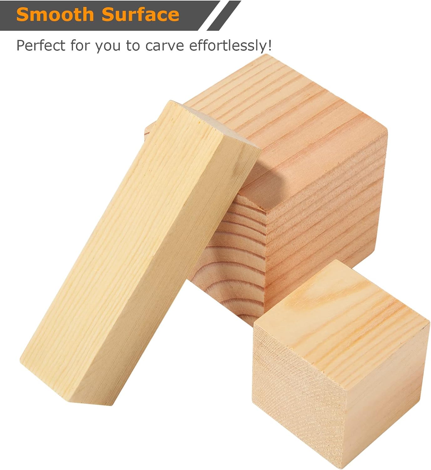 24Pcs Basswood Carving Blocks Whittling Wood Carving Blocks Basswood for Wood Carving Unfinished Wood Blocks Whittling Kit for Carving and Whittling, Beginner, Expert, Crafts