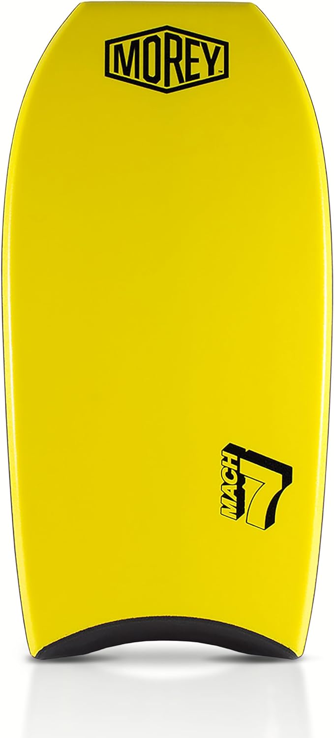 Morey Mach 7 - 43 " Bodyboard - PE Core, TC8 Deck, HDPE Slick, Single Power Rod Stringer, Crescent Tail