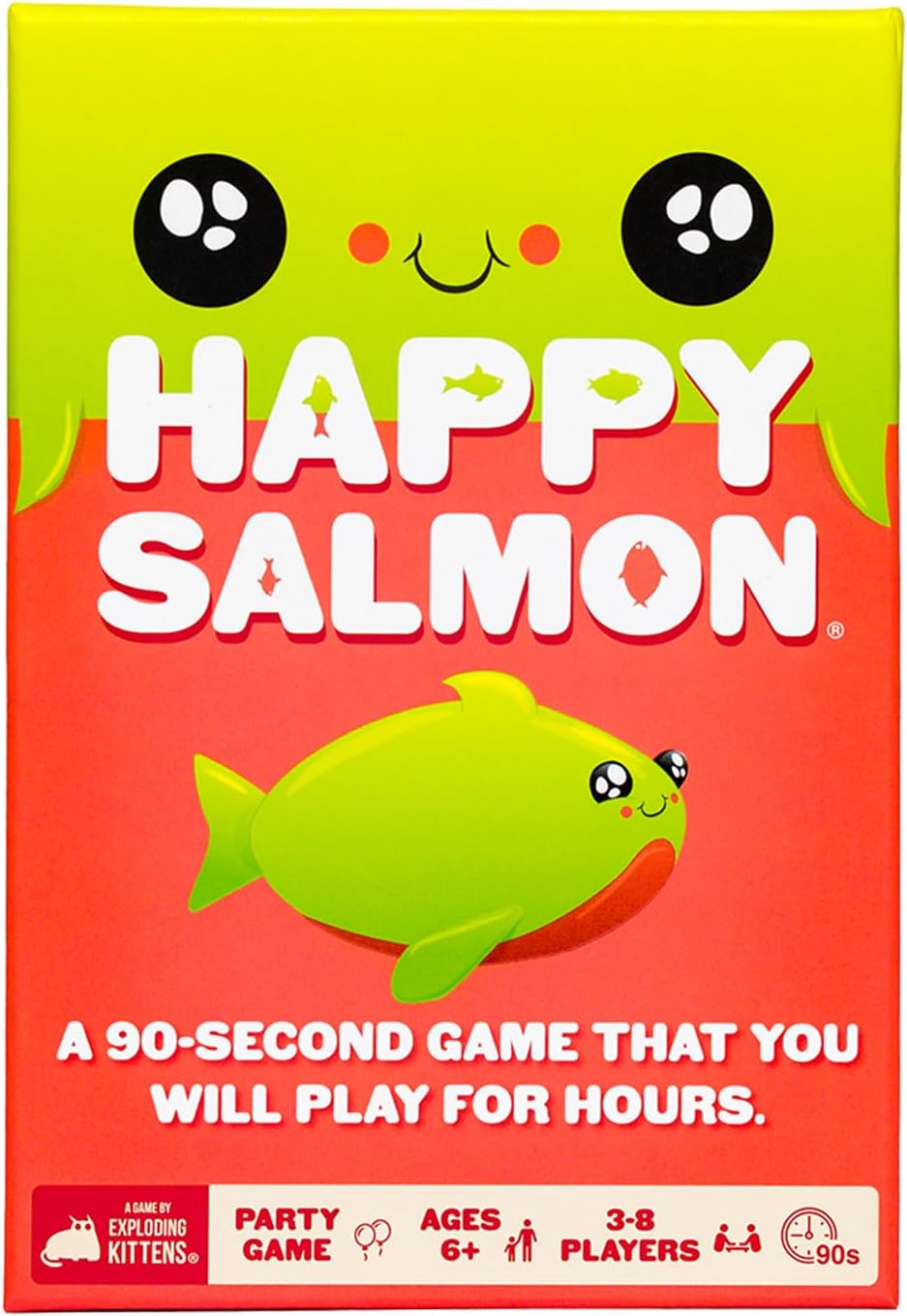 Exploding Kittens Happy Salmon: The 90-Second Family-Friendly Party Card Game for Adults, Teens & Kids