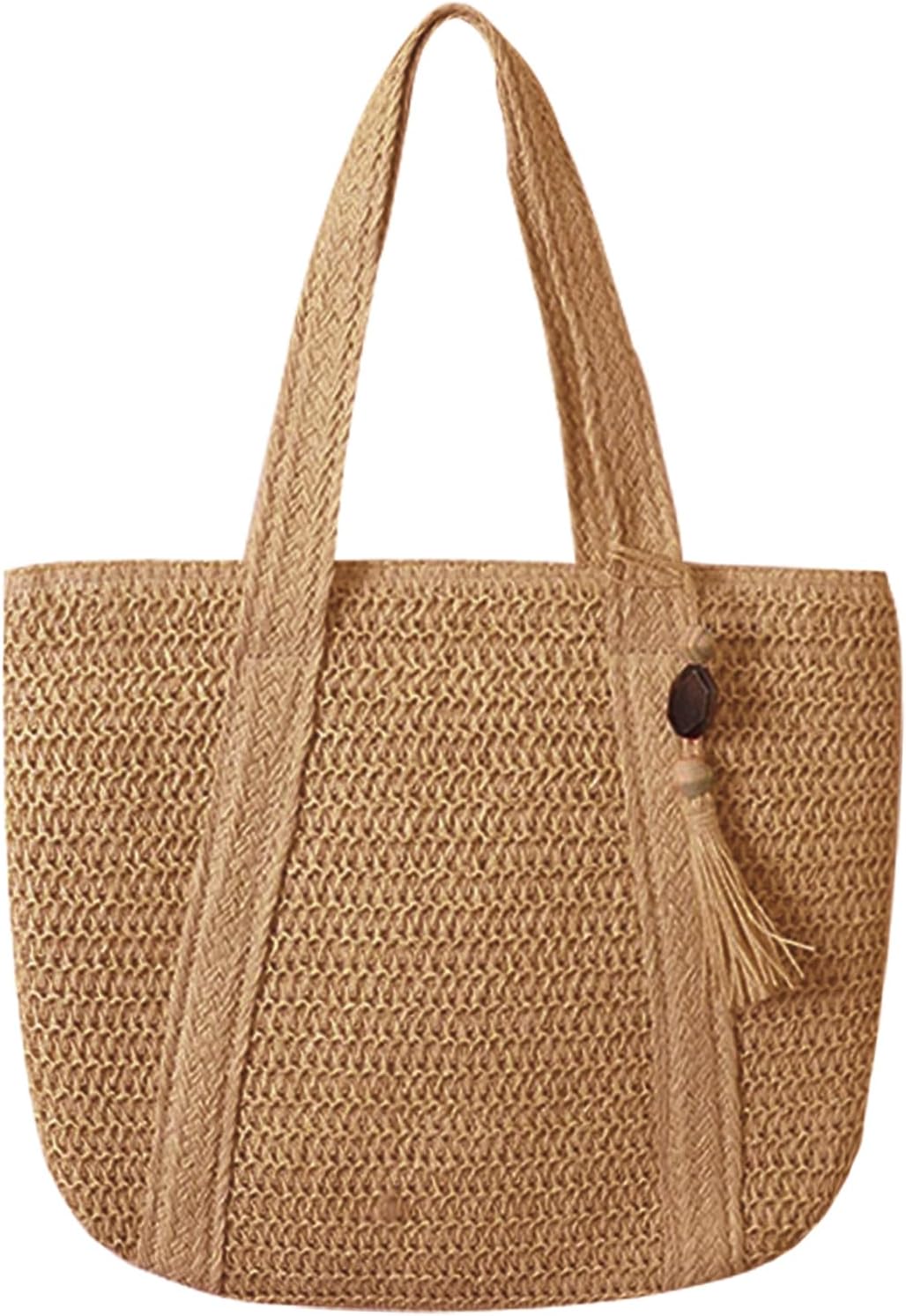 Straw Beach Tote Bag for Women Woven Large Beach Bag Beach Purse Vacation Hand-Woven Summer Beach Bag Rattan bag