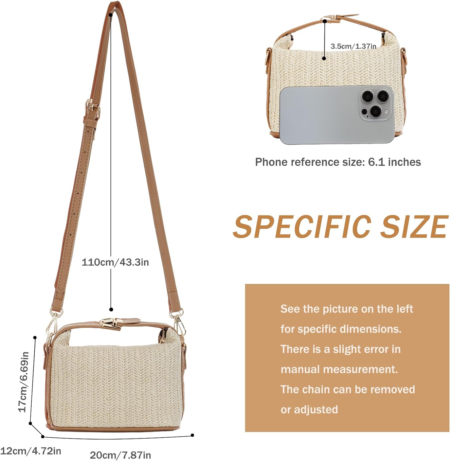 Straw Woven Crossbody Bag Purse for Women,Small Raffia Tote Tote Handbags Clutch for Summer Beach Vacation 2024