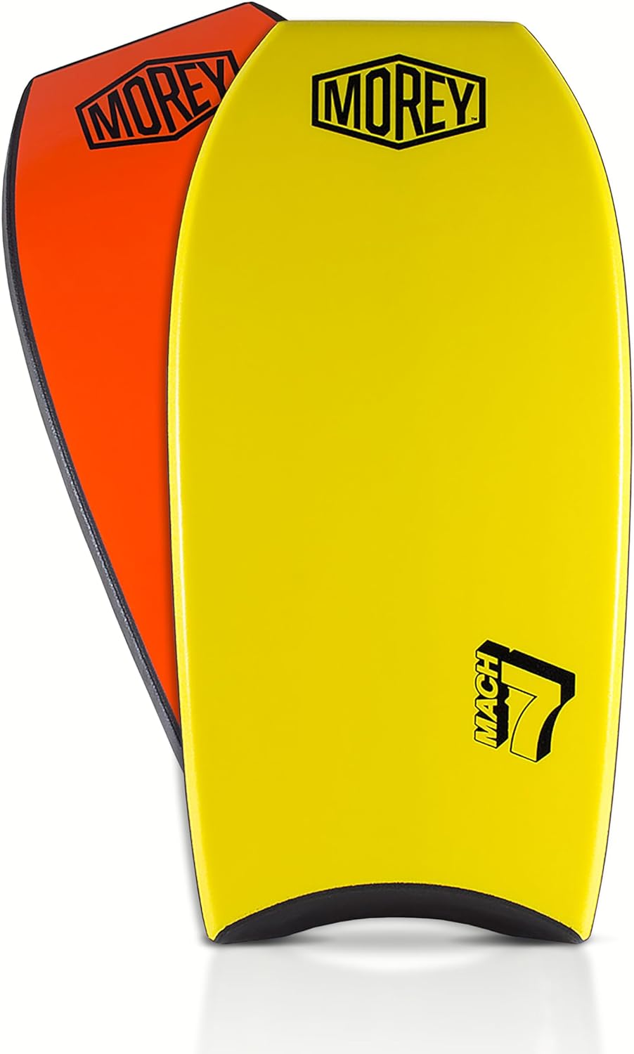 Morey Mach 7 - 43 " Bodyboard - PE Core, TC8 Deck, HDPE Slick, Single Power Rod Stringer, Crescent Tail