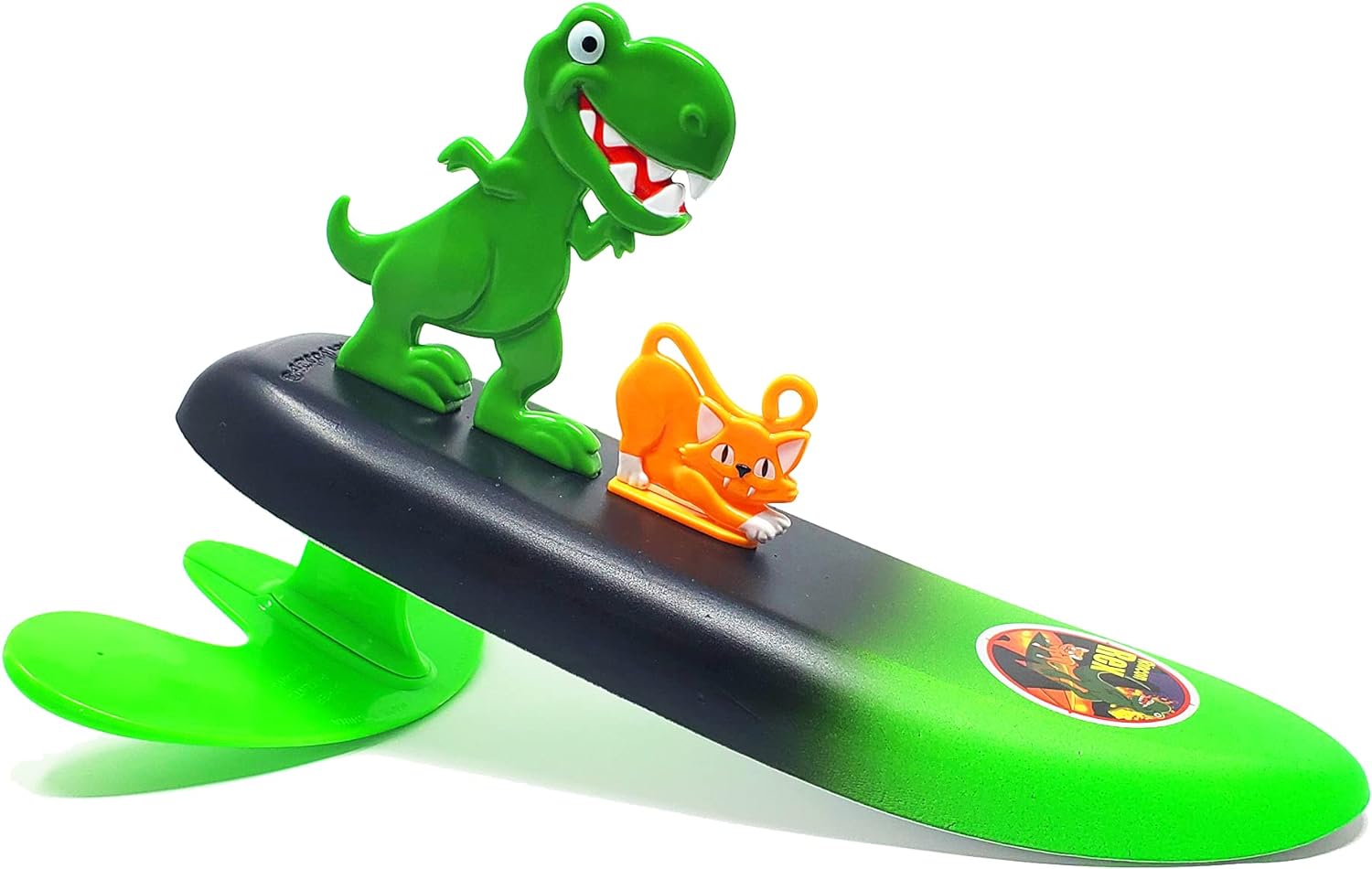 Surfer Dudes Legends & Surfer Pets Wave Powered Mini-Surfer, Pet and Surfboard Beach Toy - Rincon Rex and Santa Cruz