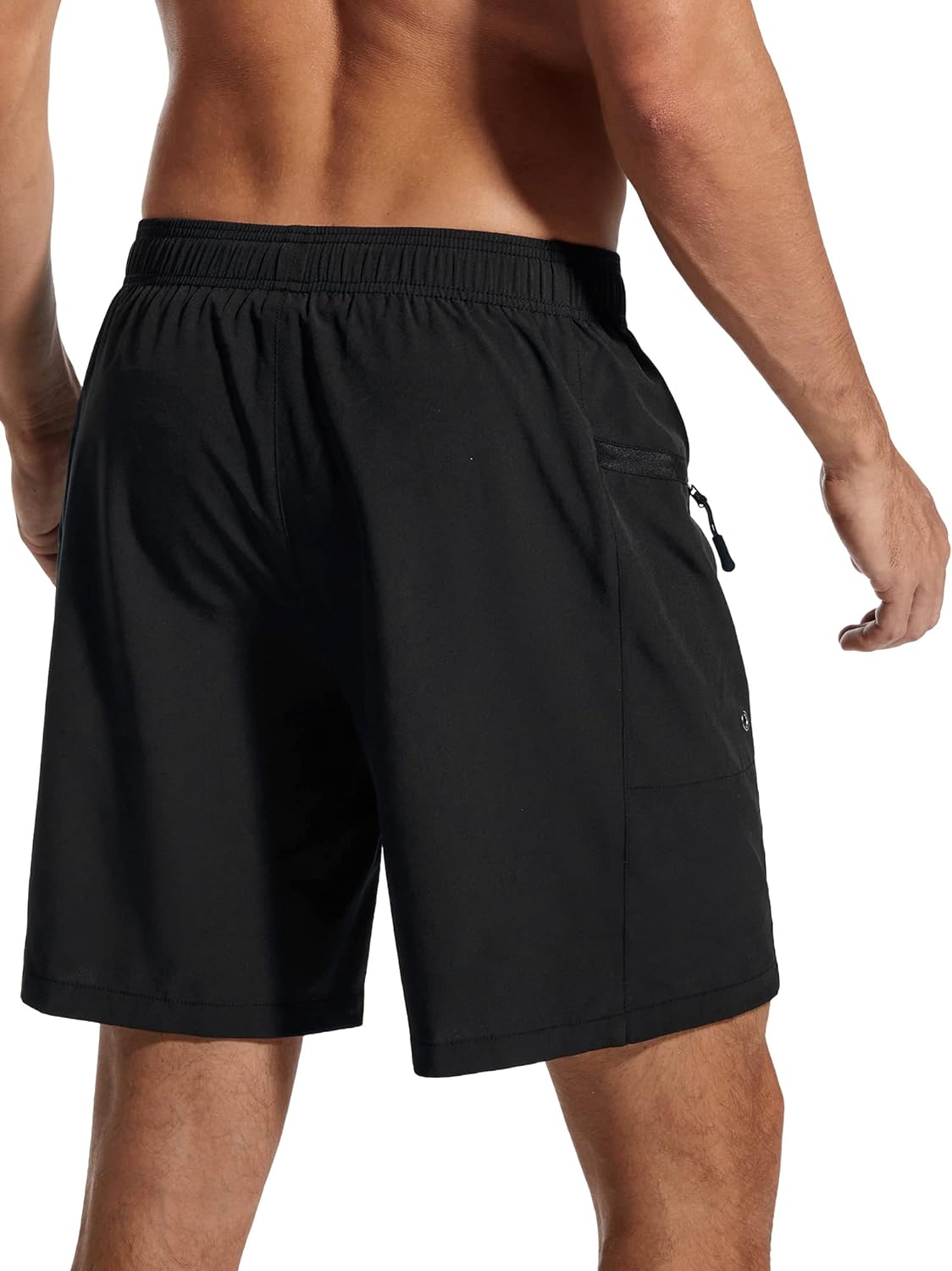 SILKWORLD 5'' 7'' 9'' Inch Mens Swimming Trunks with Compression Liner Quick-Dry Bathing Suit with Zipper Side Pockets