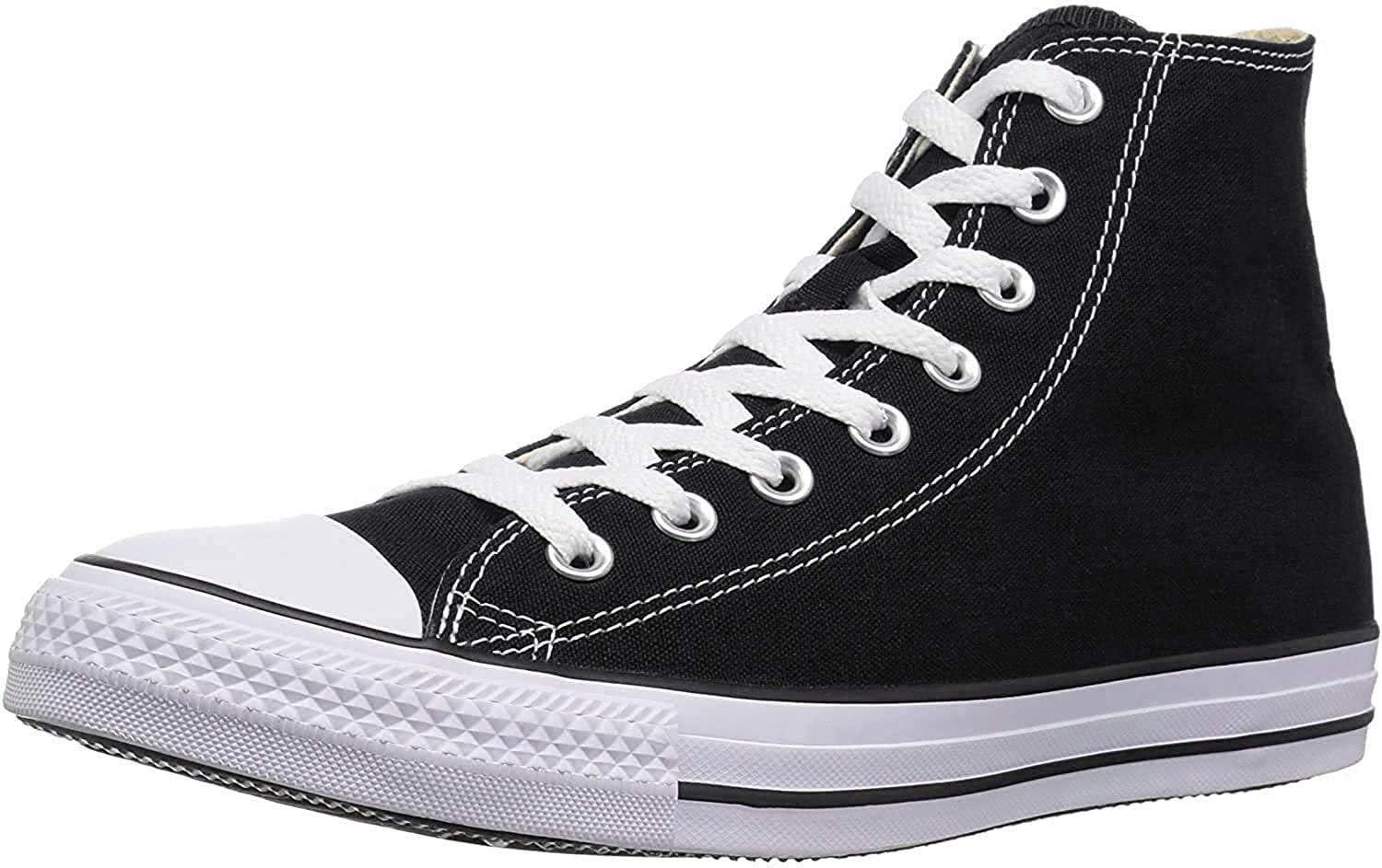 Converse Mens All Star Hi Top Chuck Taylor Chucks Sneaker Trainer - Black - 7.5