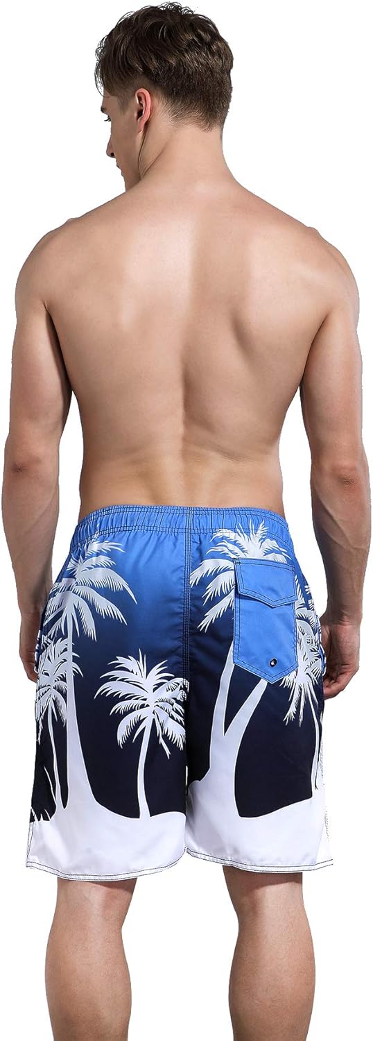 MILANKERR Mens Swim Trunks Swimming Trunks for Men,Mens Bathing Suit Swimsuit Men's Swimwear Swim Short 9" Inseam 20" Outseam