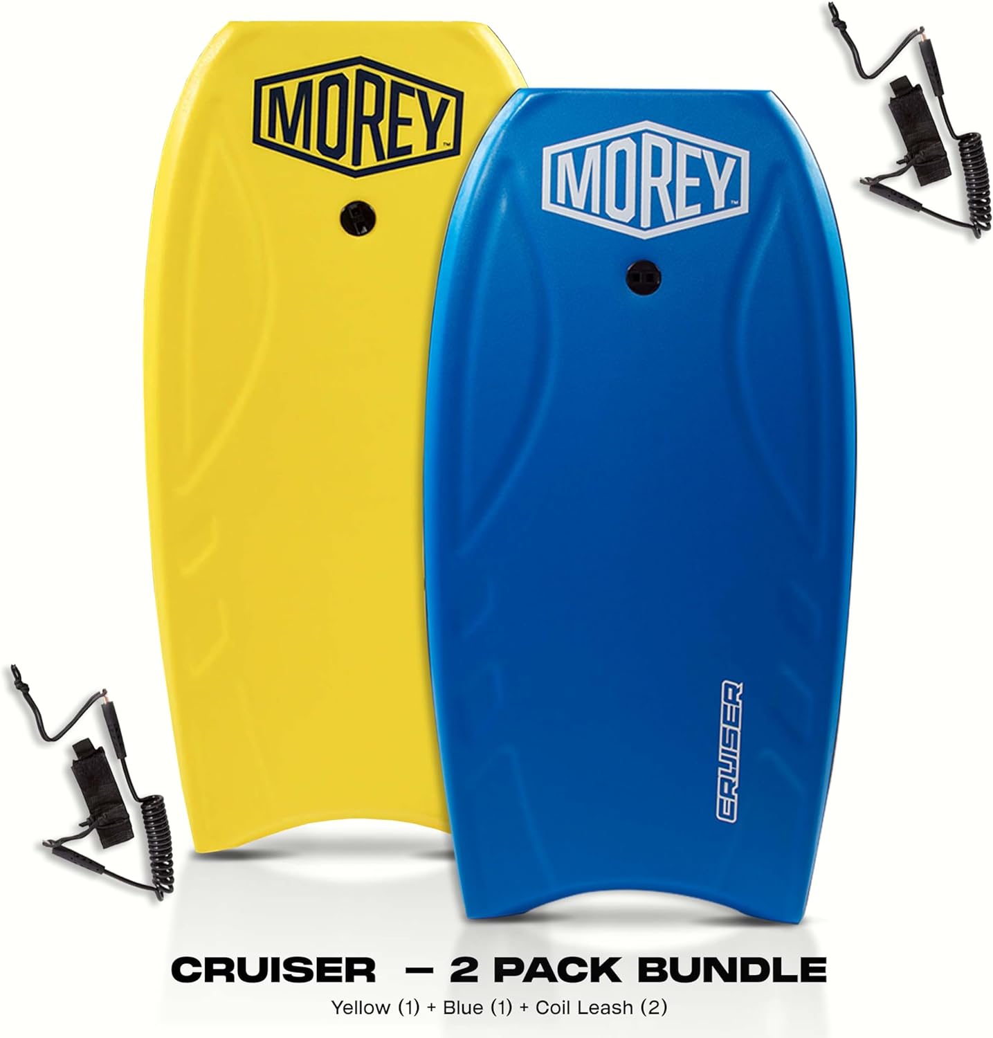 Morey Cruiser 42.5" Bodyboard | High Performance Bodyboards for All Skill Levels | Full Size 42.5 | Phuzion Core | Coil Leash | Hdpe Slick | Deck Contours | Crescent Tail