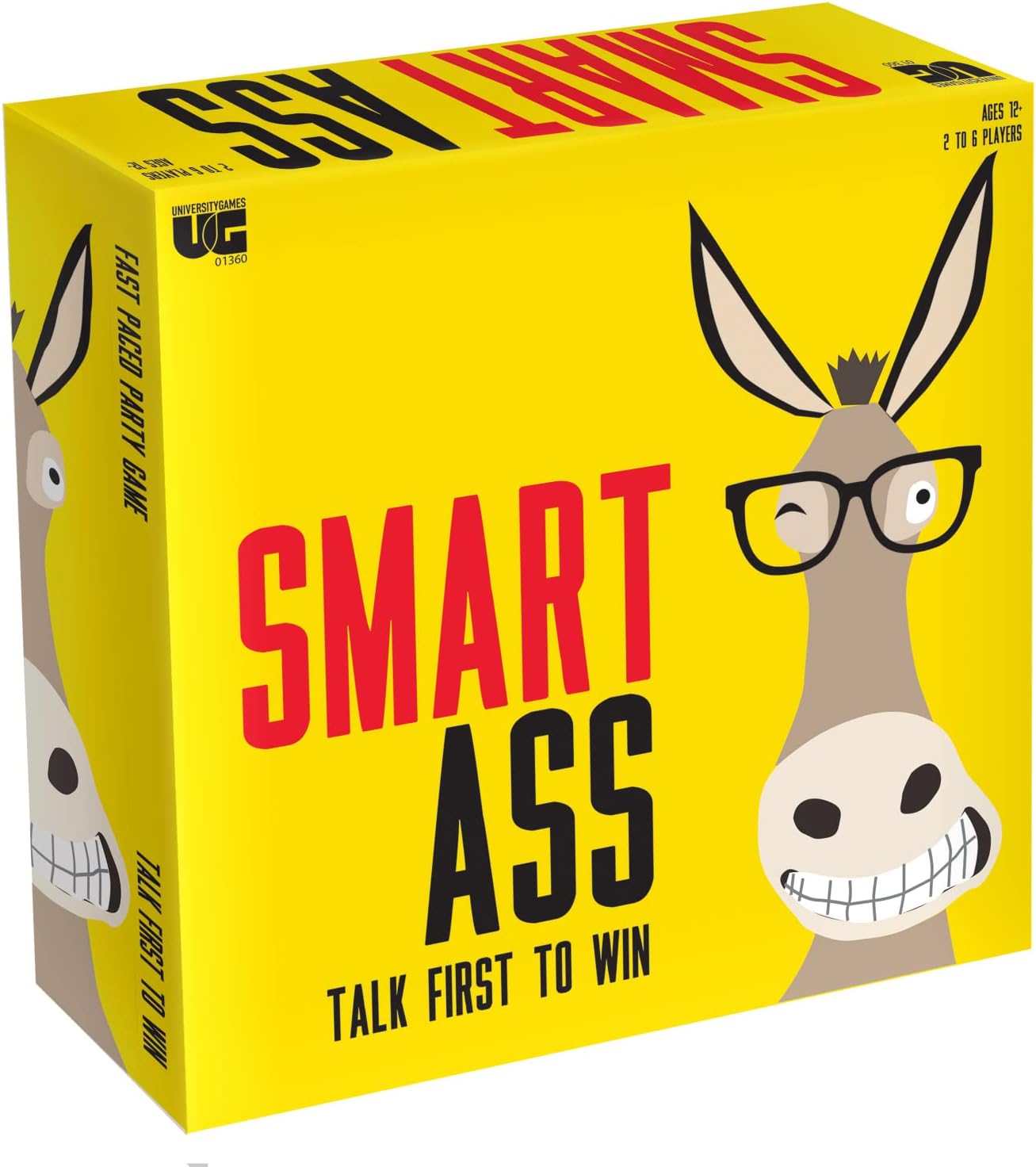 University Games | Smart Ass Trivia The Ultimate Who, What, Where Party Game for Families and Adults Ages 12 and Up and 2 to 6 Players