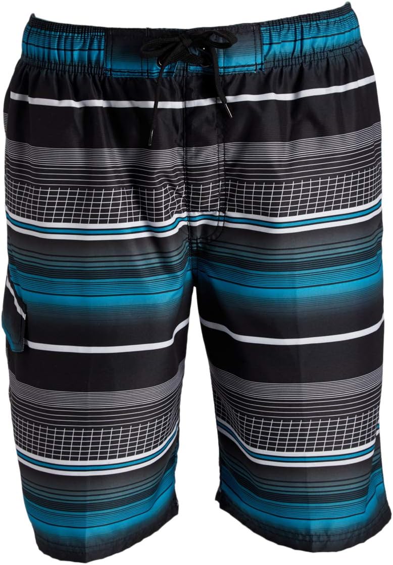 Kanu Surf Mens Bellaire Swim Trunks (Regular & Extended Sizes)