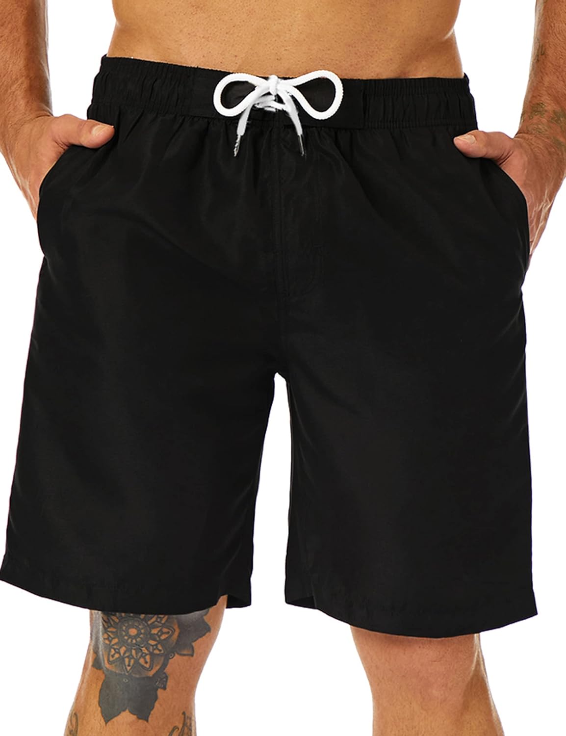 KAILUA SURF Mens Swim Trunks Long, Quick Dry Mens Boardshorts, 9 Inches Inseam Mens Bathing Suits with Mesh Lining