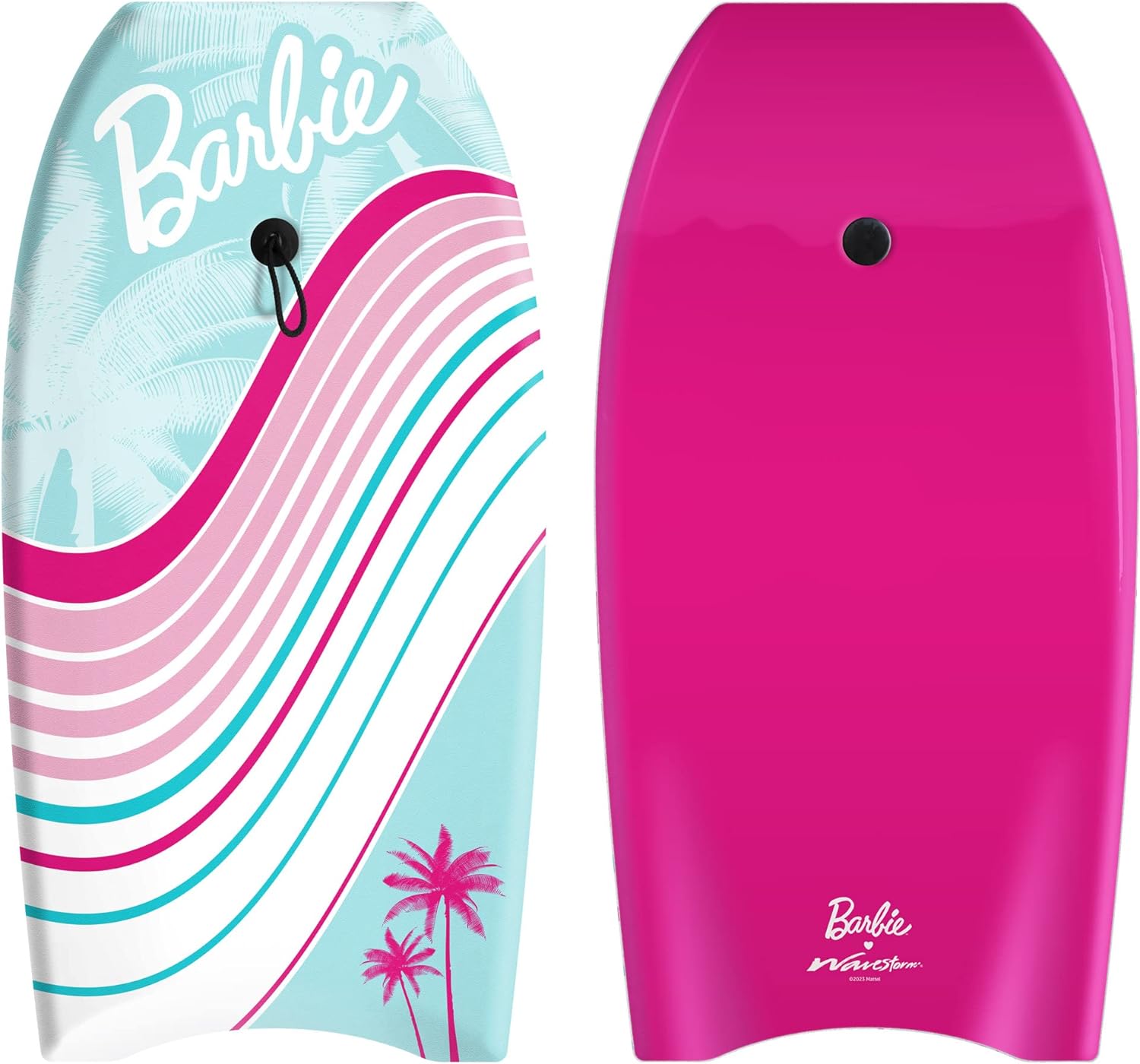 Barbie™ Signature 36in Bodyboard by Wavestorm | Graphic top Deck with high Density Slick Bottom | for Kids and Adults |Foam Construction with Accessories |,Light Blue