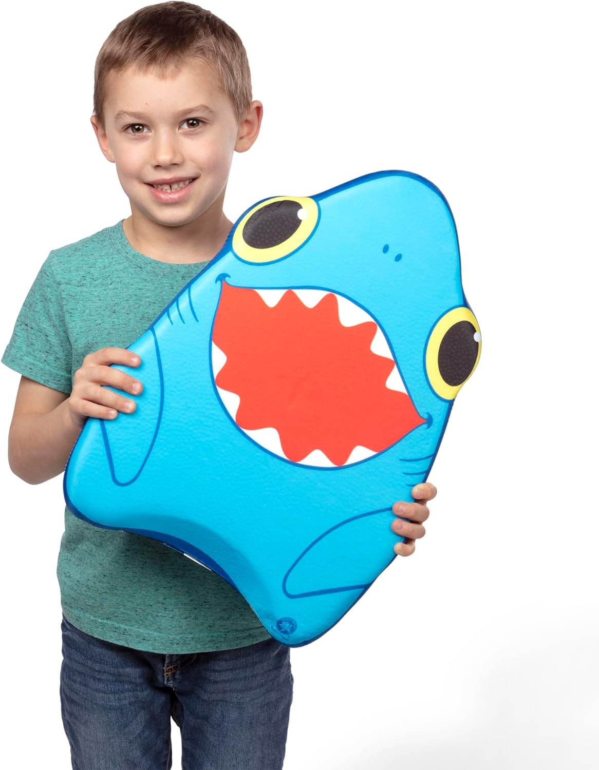 Melissa & Doug Sunny Patch Spark Shark Kickboard - Learn-to-Swim Pool Toy