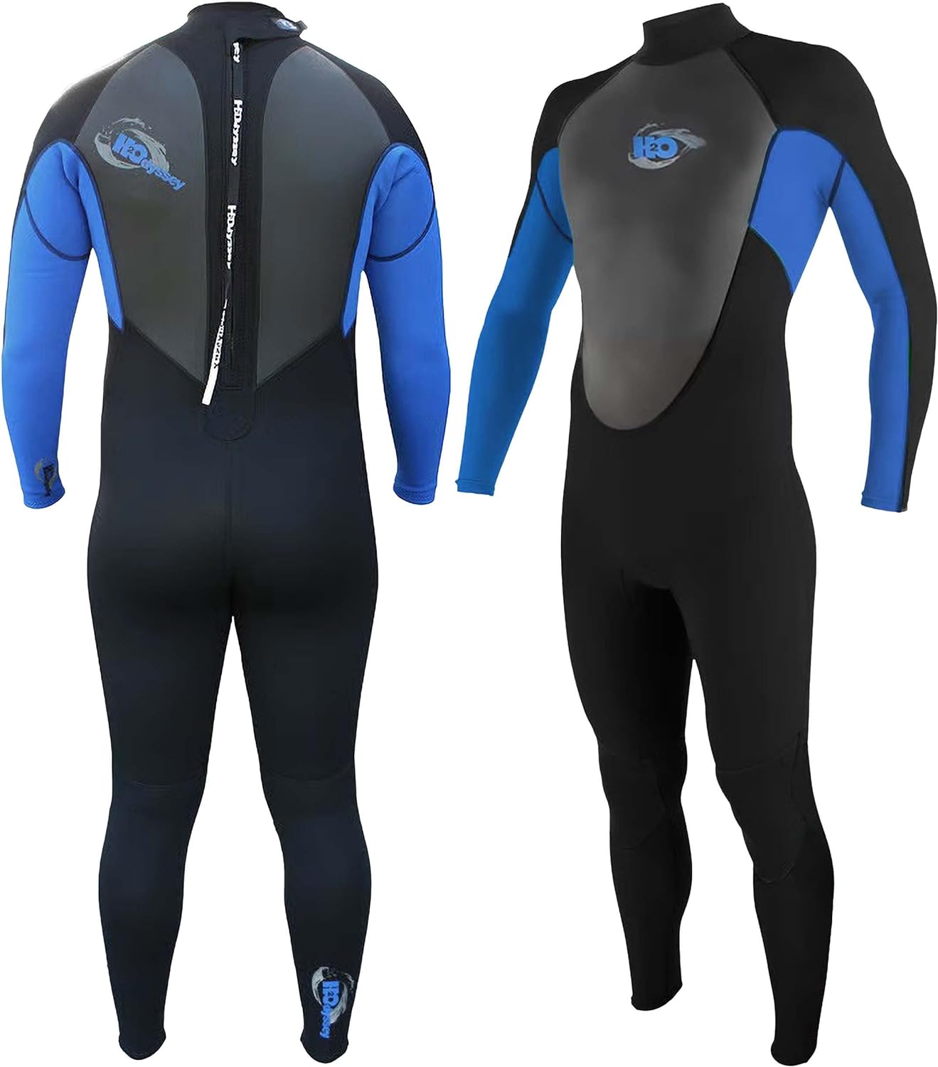 Momentum 4/3mm Wetsuit for Men - Mens Long Sleeve Swimsuit for Surf Board and Deep Sea Diving - 4 Way Stretch Material Mens Swimsuit