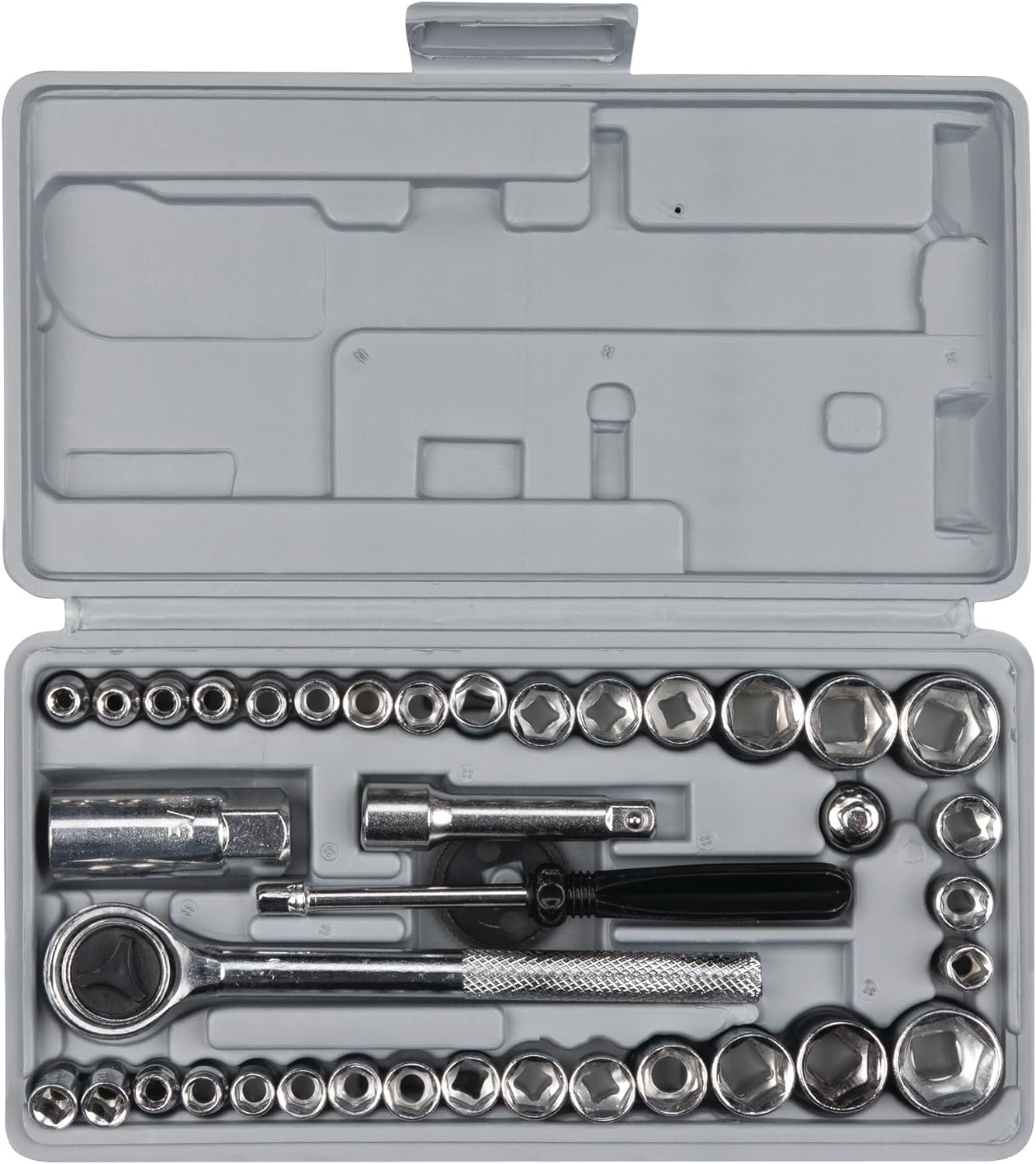 Performance Tool W1173 SAE/Metric 40-Piece SAE and Metric Socket Set, 1/4-Inch & 3/8-Inch Drive