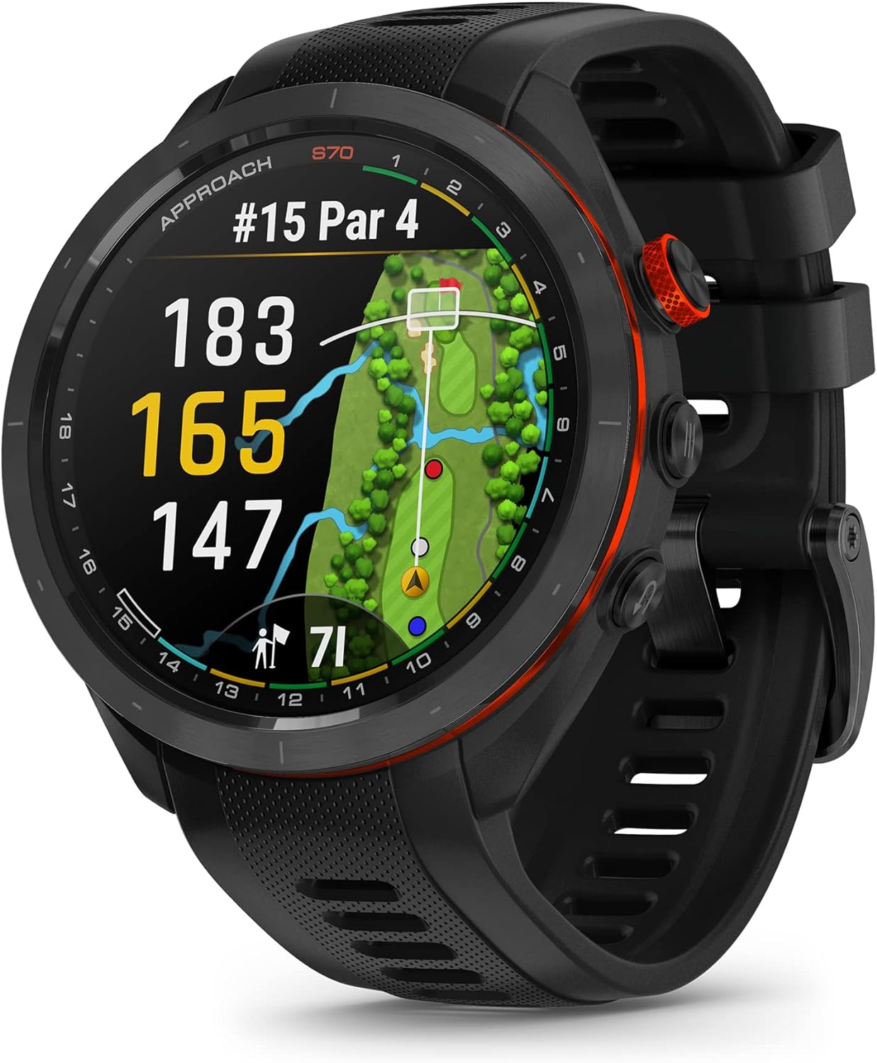 Garmin Approach S70, 47mm, Premium GPS Golf Watch, Black