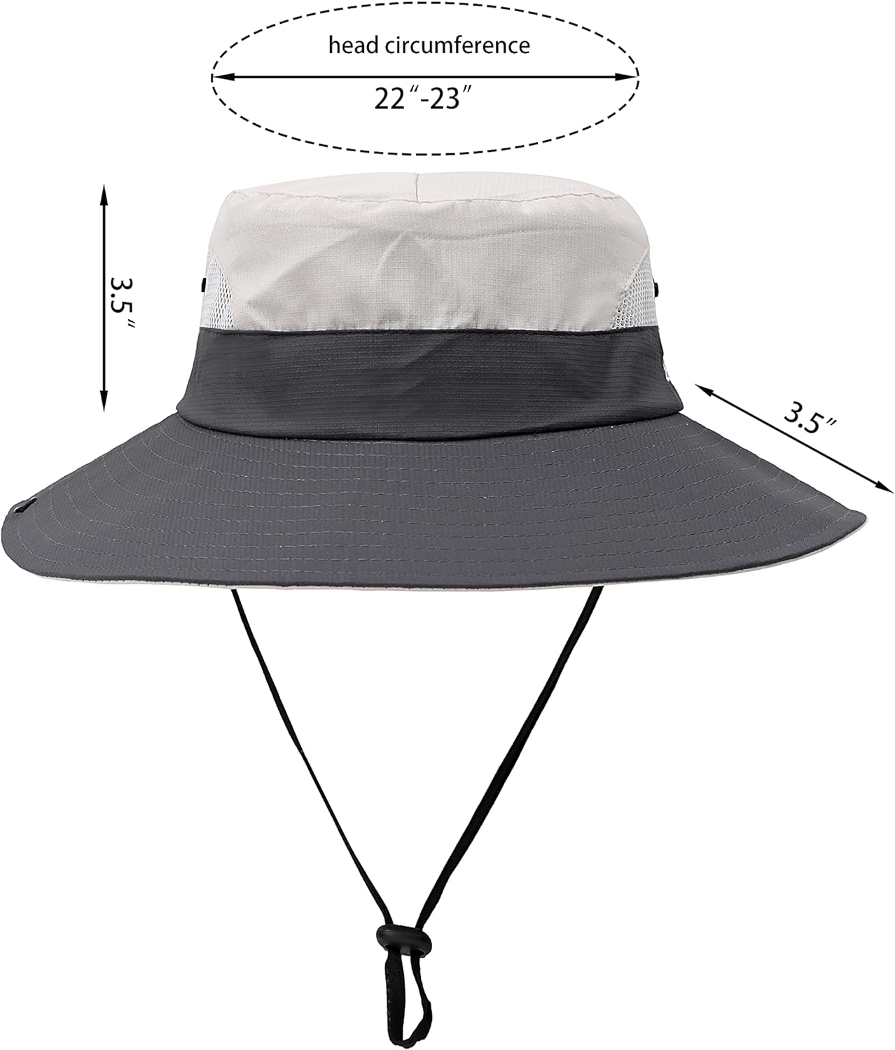 Womens Summer Sun Hat Beach Hat Wide Brim Outdoor UV Protection Hat Foldable Cool Mesh Ponytail Bucket Hat