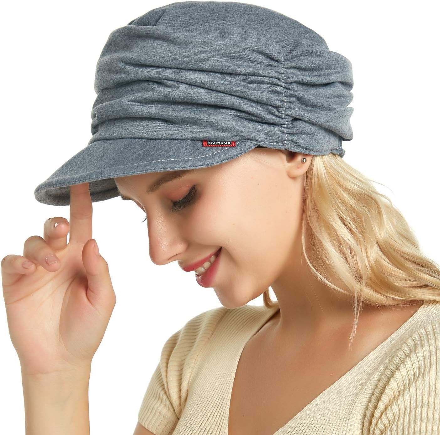 Fashion Hat Cap with Brim Visor for Woman Ladies, Best for Daily Use