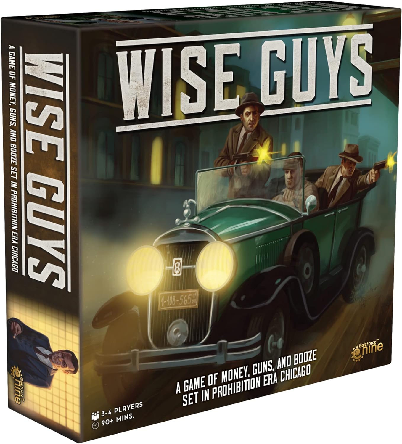 Gale Force Nine : Wise Guys, Strategy Game, to Turn Chicago Upside Down, 3 to 4 Players, 90 Minute Play Time, for Ages 14 and up