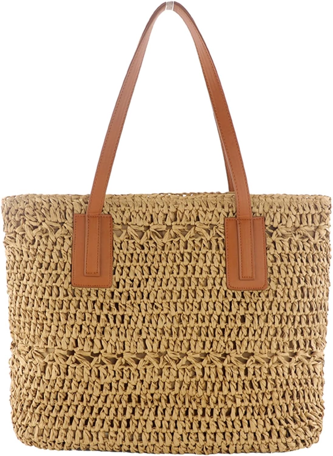 Straw Bag for Women Woven Beach Structured Tote Handmade Crochet Carteras De Mujer Summer Shoulder Bohemian Hobo Pom Travel