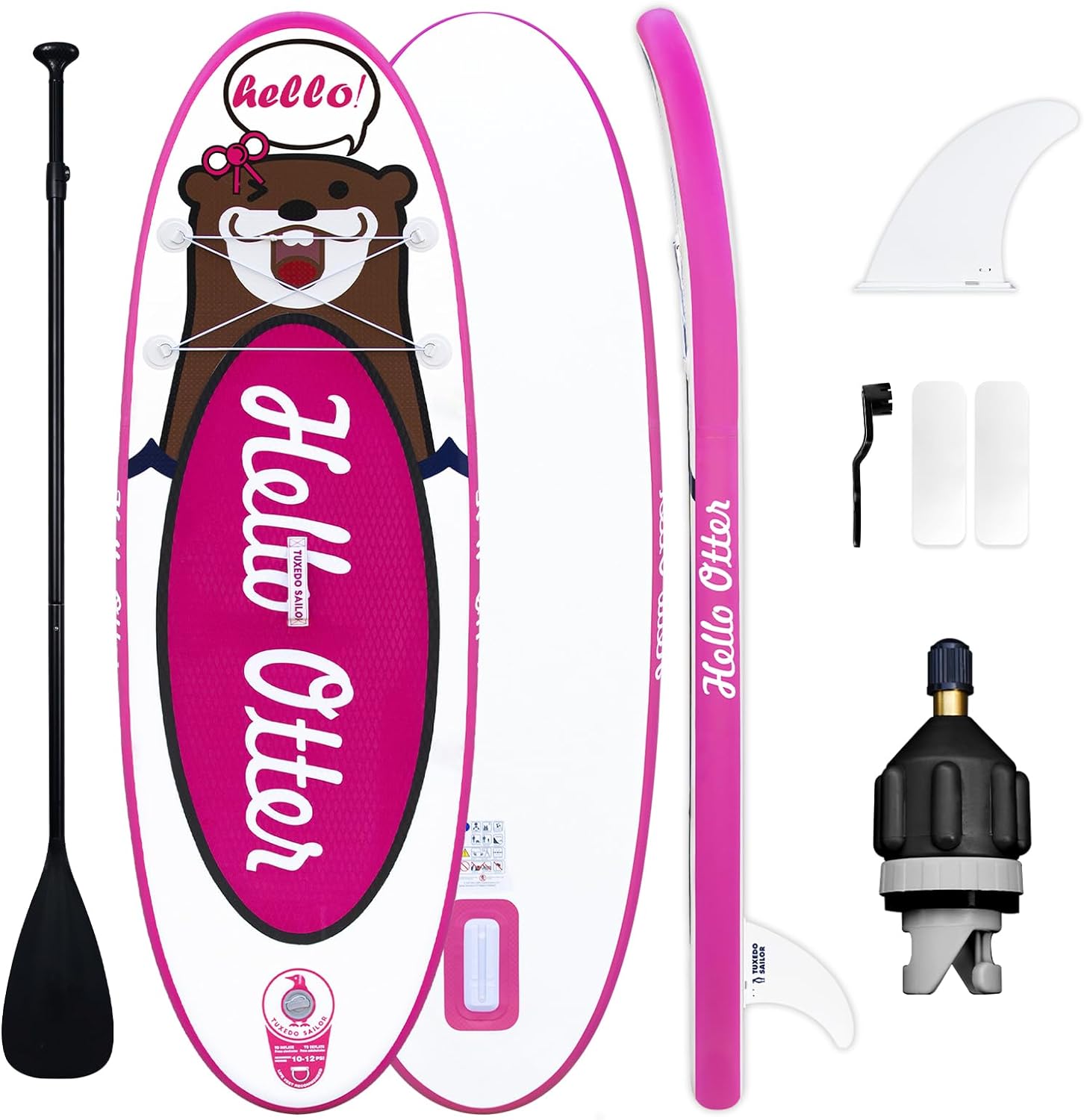 Tuxedo Sailor Inflatable Stand Up Paddle Board Ultra Light Inflatable SUP Paddle Board with Paddle Board Accessories for Kids and Adult