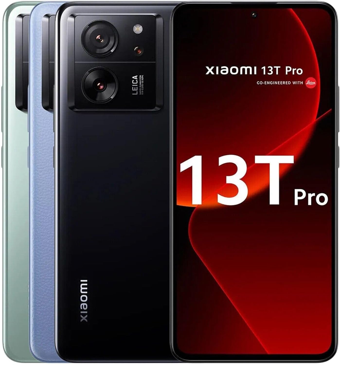 Xiaomi 13T PRO 5G + 4G LTE (512GB+12GB) Global ROM Unlocked Worldwide (Tmobile Mint Tello Global) 50MP Triple Pro Leica Camera 6.67" 144Mhz + (w/Fast 51w Car Charger) (Black Global ROM)