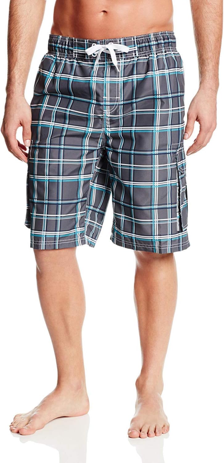 Kanu Surf Mens Infinite Swim Trunks (Regular & Extended Sizes)