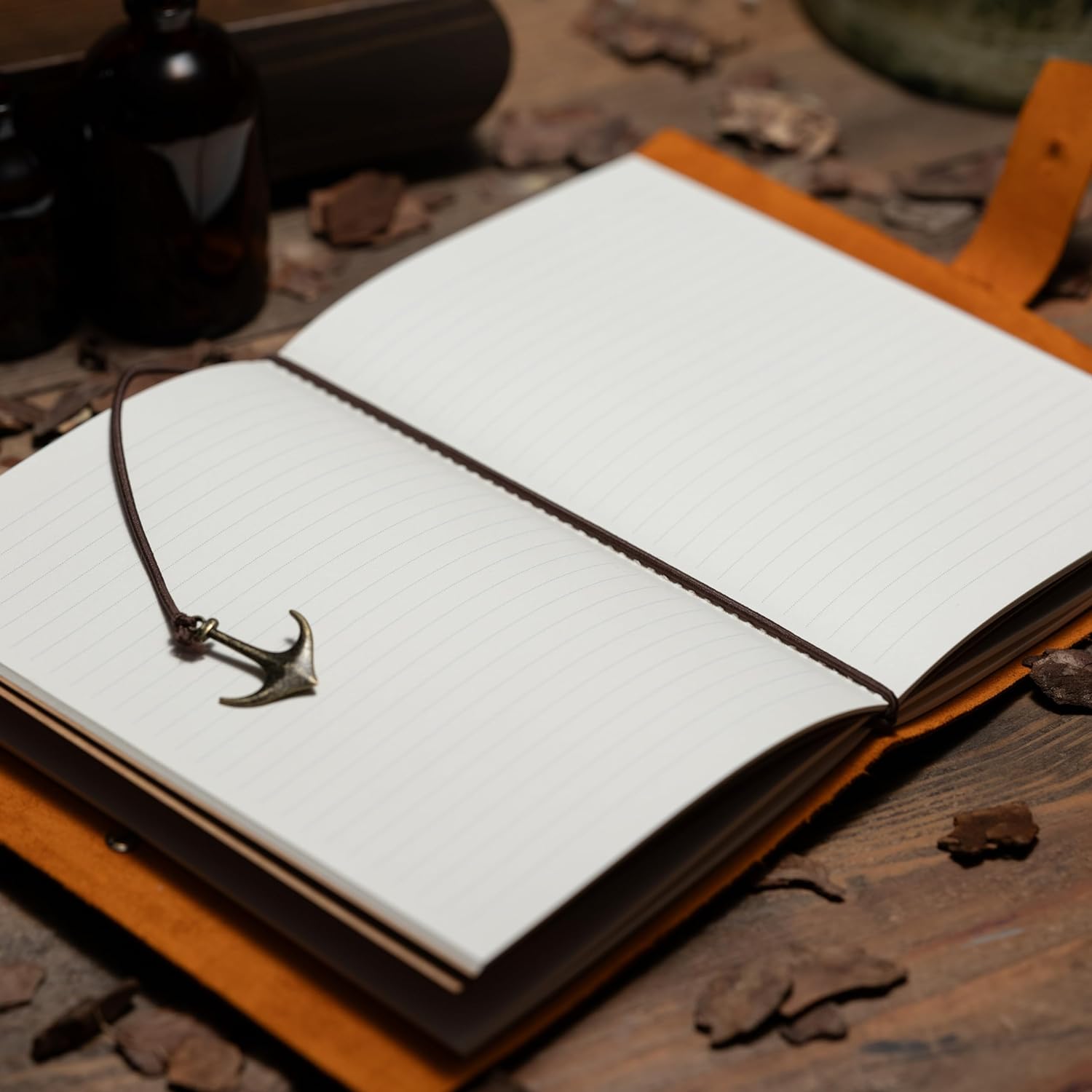 Personalized Leather Prayer Journal Custom Engraved Notebook (Refillable Lined Paper 5.8 inches X 8.3 inches Brown)