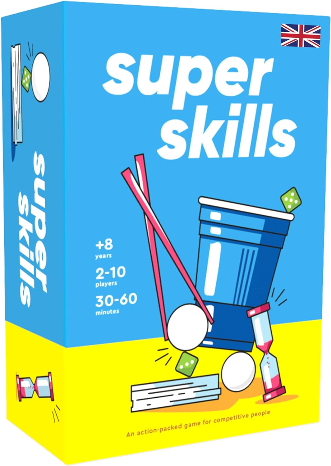 Super Skills - Action Game for Competitive People - Beat Your Friends at 120 Challenges - Fun Group Activity for Family Night or Party with Kids, Teen