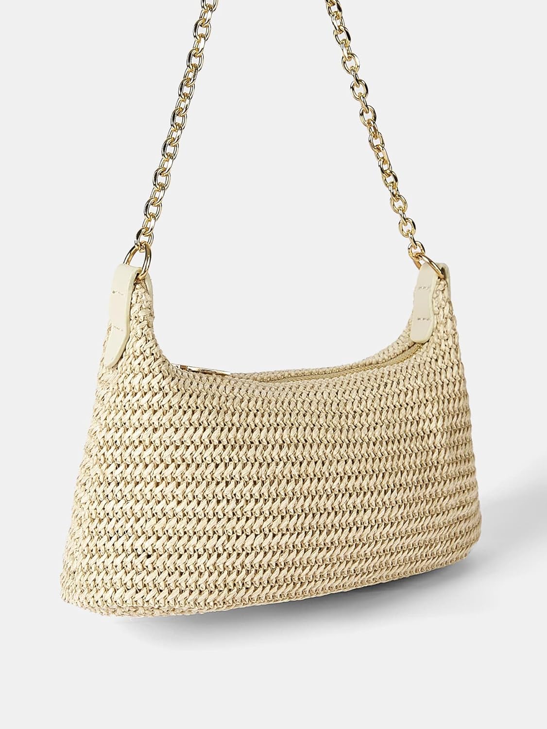 Verdusa Women's Straw Woven Shoulder Bag Tote Handbag Summer Beach Purse