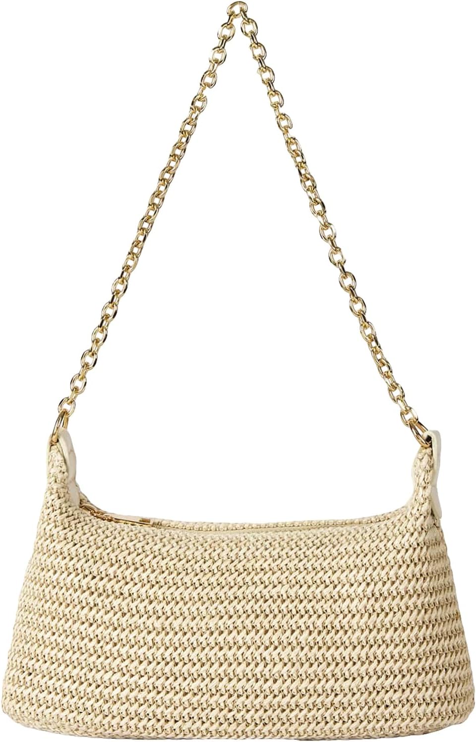 Verdusa Women's Straw Woven Shoulder Bag Tote Handbag Summer Beach Purse