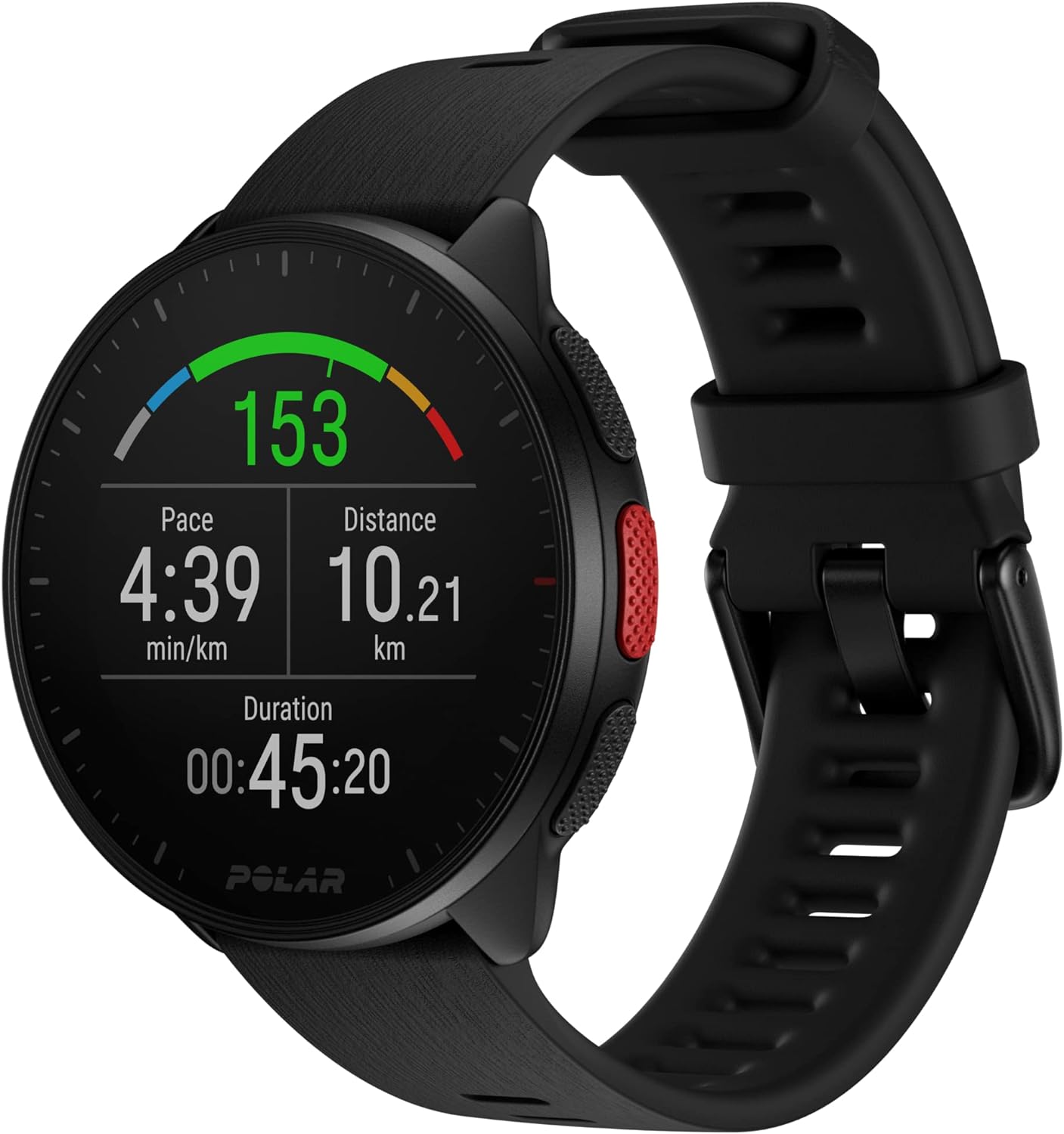 Polar Pacer - GPS Running Watch - High-Speed Processor - Ultra-Light - Bright Display - Grip Buttons