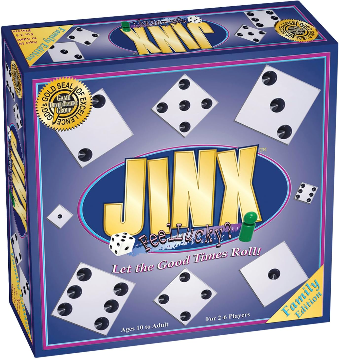 Jinx - Fast and Fun Game of Chance Where The Luck of The Dice Determines Your Fate - Game Night Fun for Family & Adults