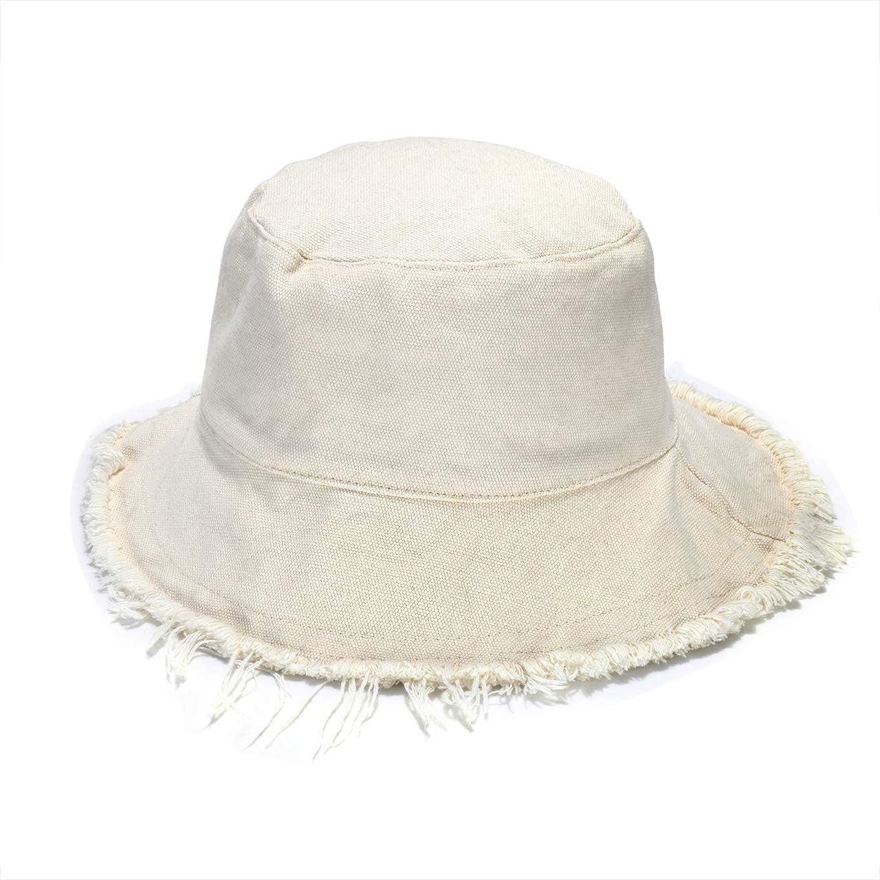 boderier Sun Hats for Women Summer Casual Wide Brim Cotton Bucket Hat Beach Vacation Travel Accessories