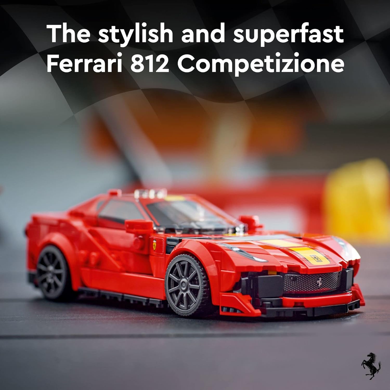 LEGO Speed Champions 1970 Ferrari 512 M Toy Car Model Building Kit 76914 Sports Red Race Car Toy, Collectible Set with Racing Driver Minifigure