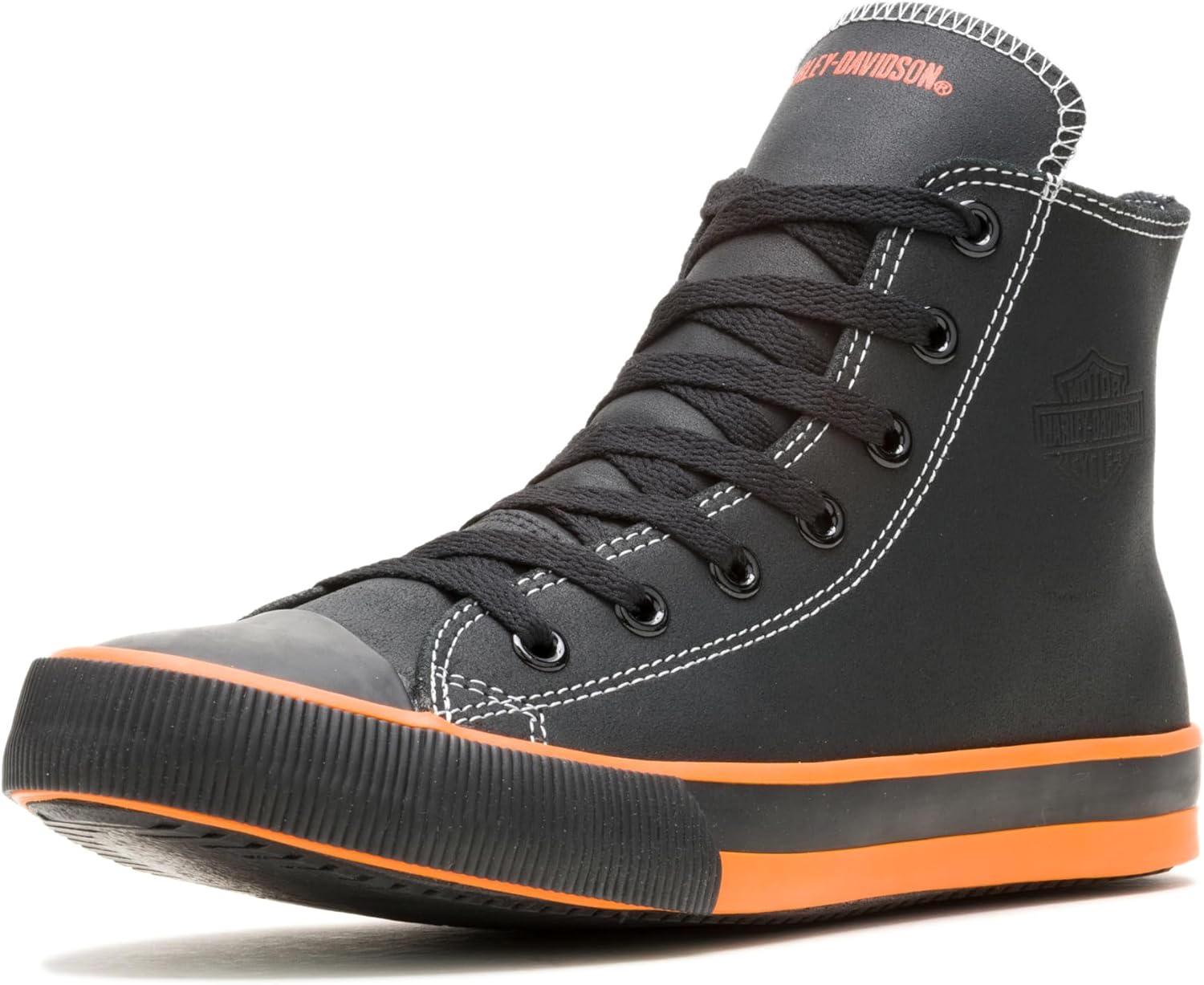 Men's Nathan Leather Motorcycle Casual Sneaker Vulcanized