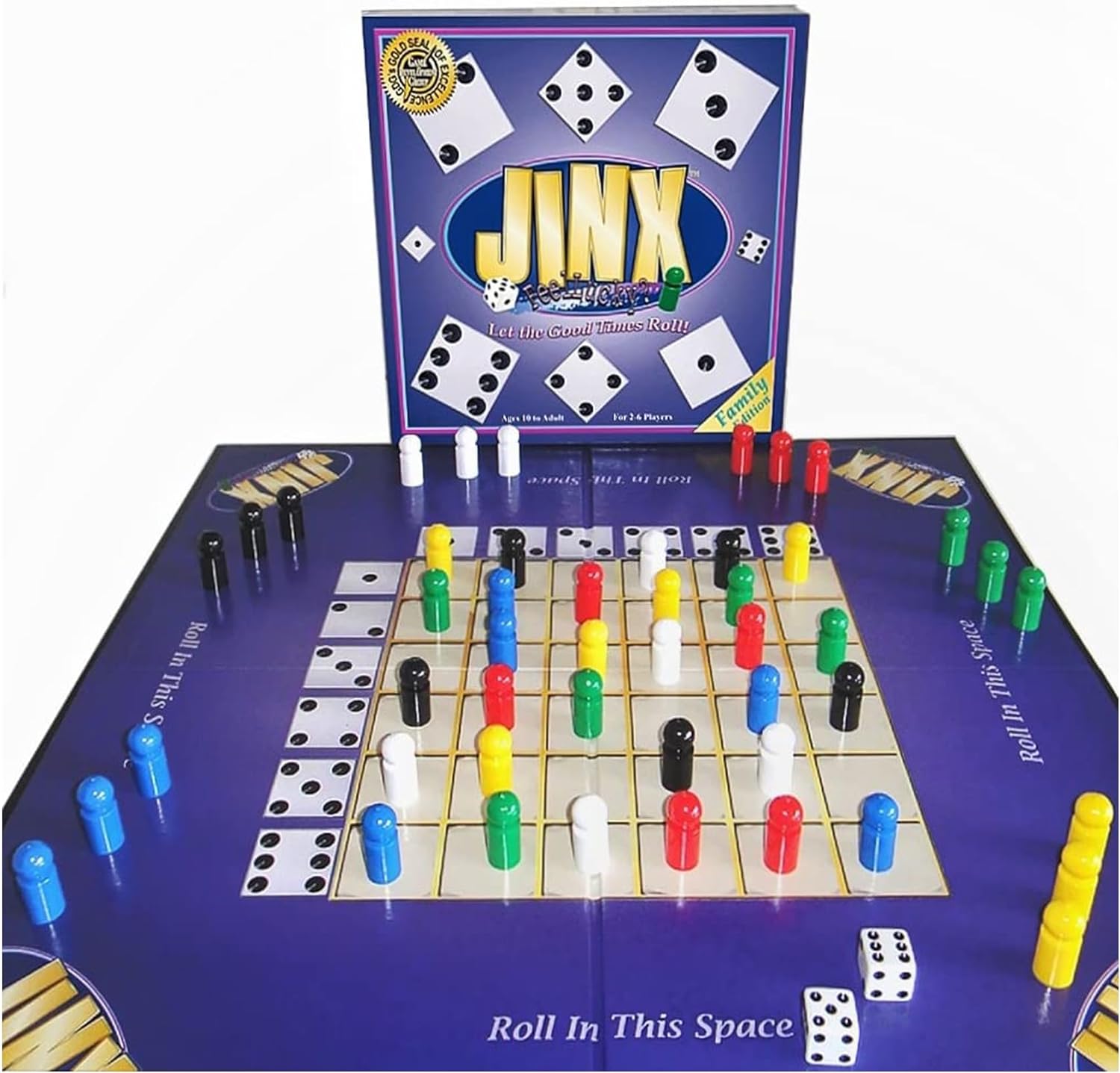 Jinx - Fast and Fun Game of Chance Where The Luck of The Dice Determines Your Fate - Game Night Fun for Family & Adults